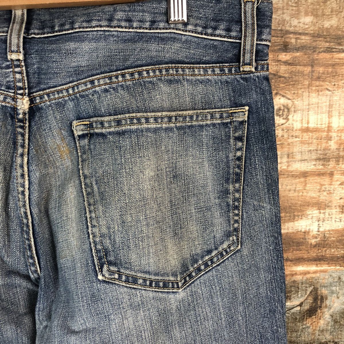 Japanese Brand Uniqlo japan ripped vintage Blue Denim Pants #A1402 Size US 34 / EU 50 - 15 Thumbnail