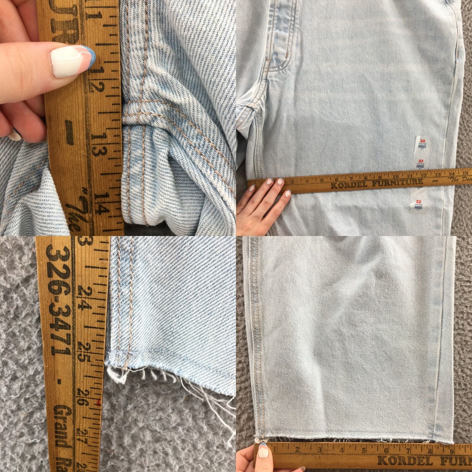 Old Navy Old Navy Jeans Womens 22 Slouchy Straight Leg Blue Button Fly NEW Jeans Size 40" / US 18 - 8 Thumbnail