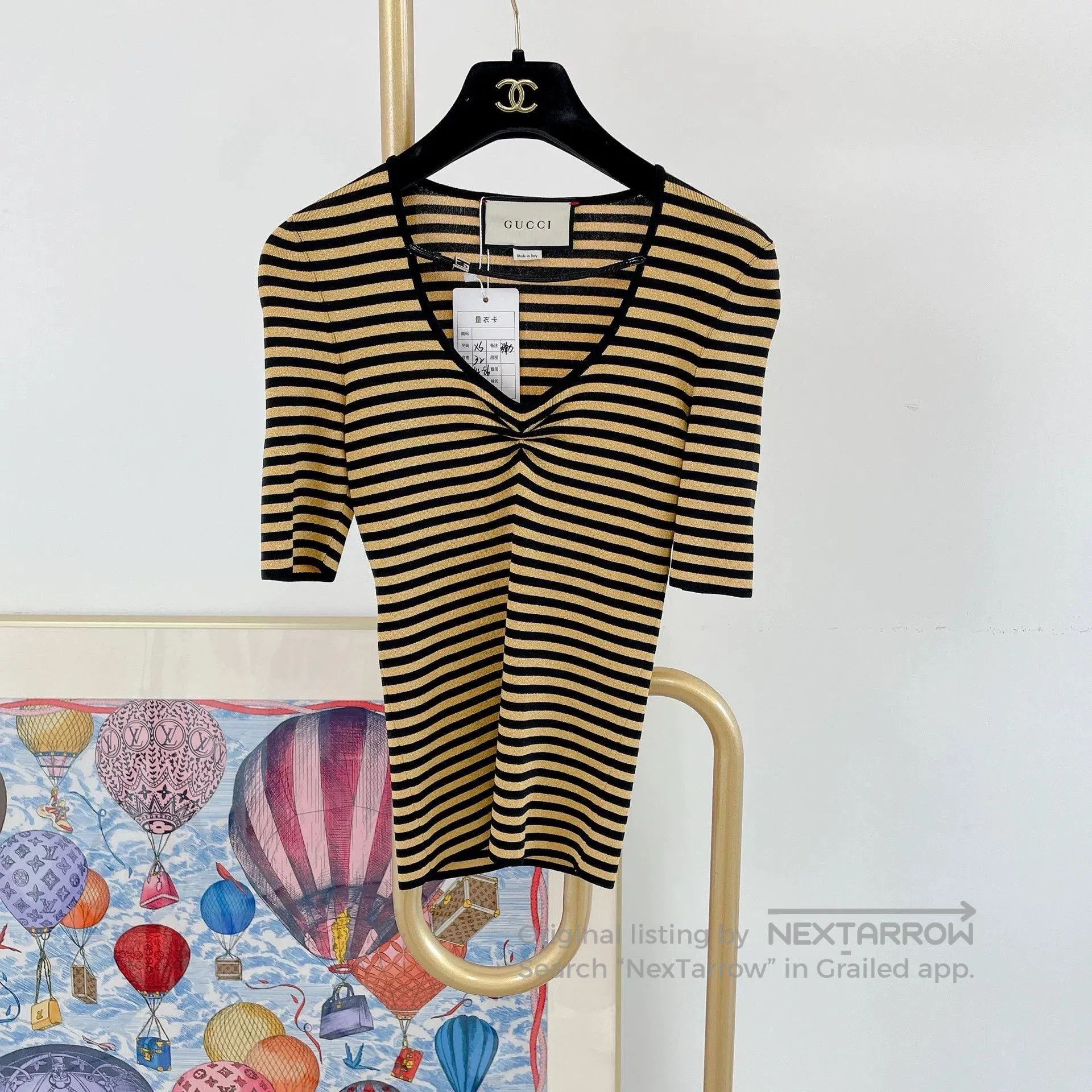 Gucci gucci striped knit top size xs. Size US XS / EU 42 / 0 - 2 Thumbnail