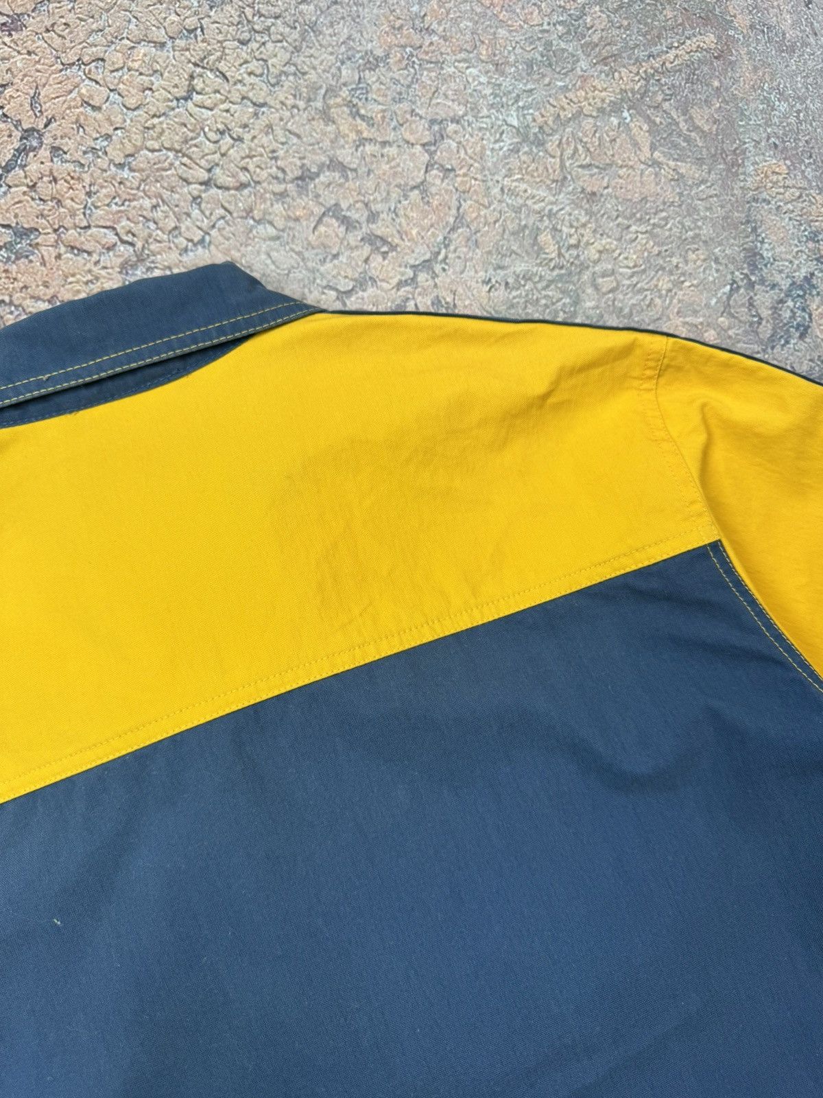 Adidas Vintage Adidas Denim Yellow/black Avantgarde Overshirt Size US L / EU 52-54 / 3 - 13 Thumbnail