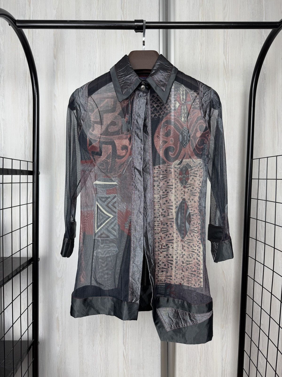Other Legatte Jeans Italian Designer Full Mesh Long Sleeved Blouse Size L / US 10 / IT 46 - 1 Thumbnail
