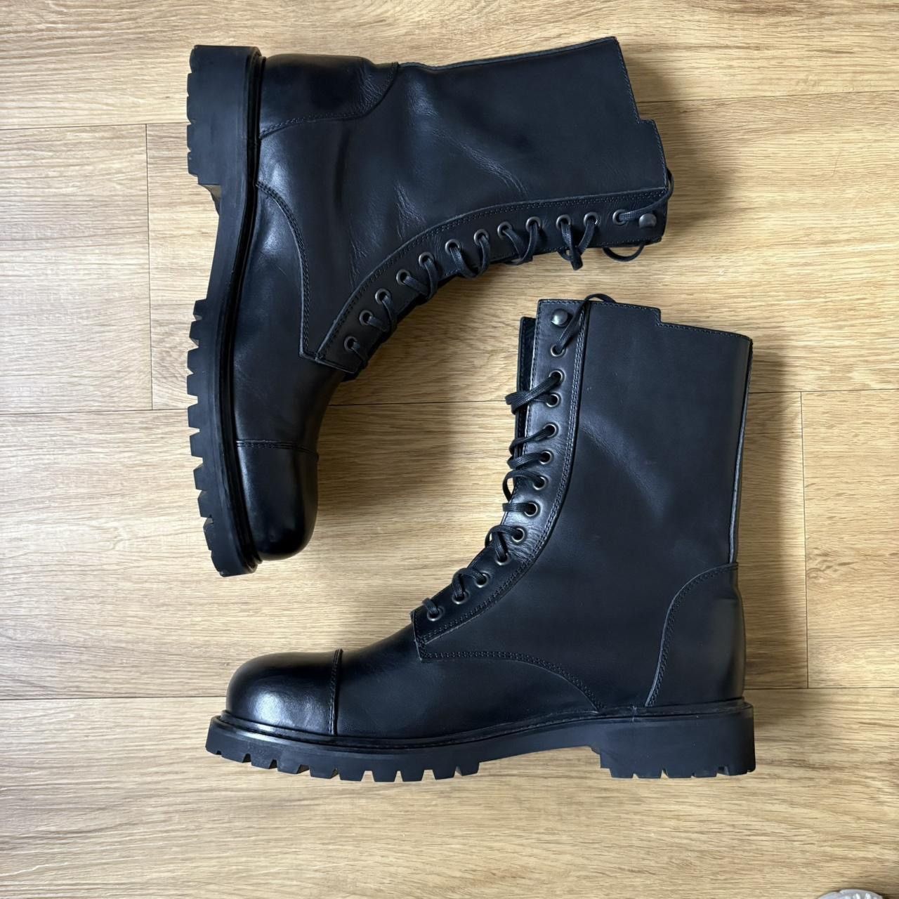 Diesel Black Gold Diesel Black Gold - Colonel-La leather military boots 43 / 9 Size US 9 / EU 42 - 3 Thumbnail
