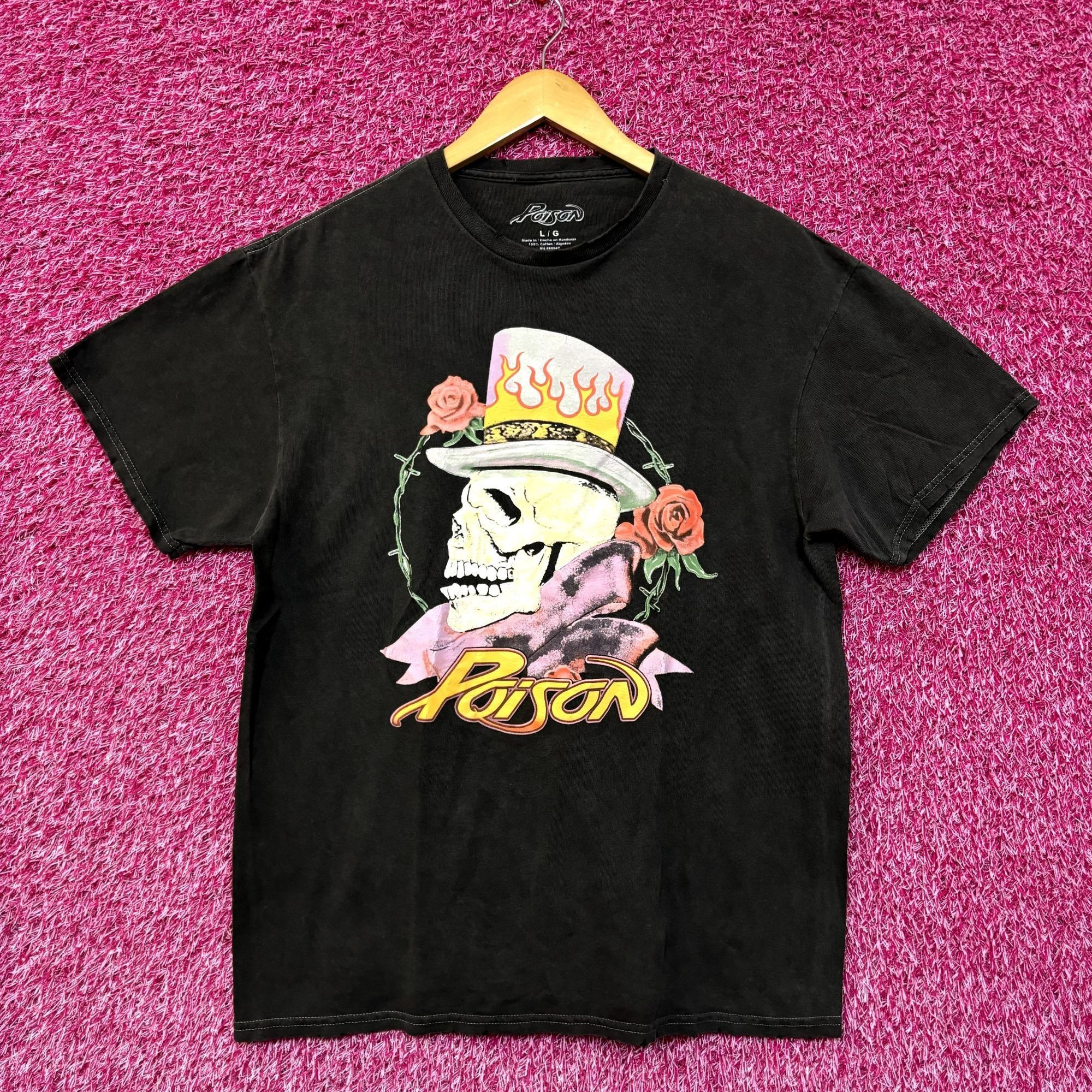 Band Tees Poison Flesh and Blood Tattoo Heavy Metal Tee L Size US L / EU 52-54 / 3 - 1 Thumbnail
