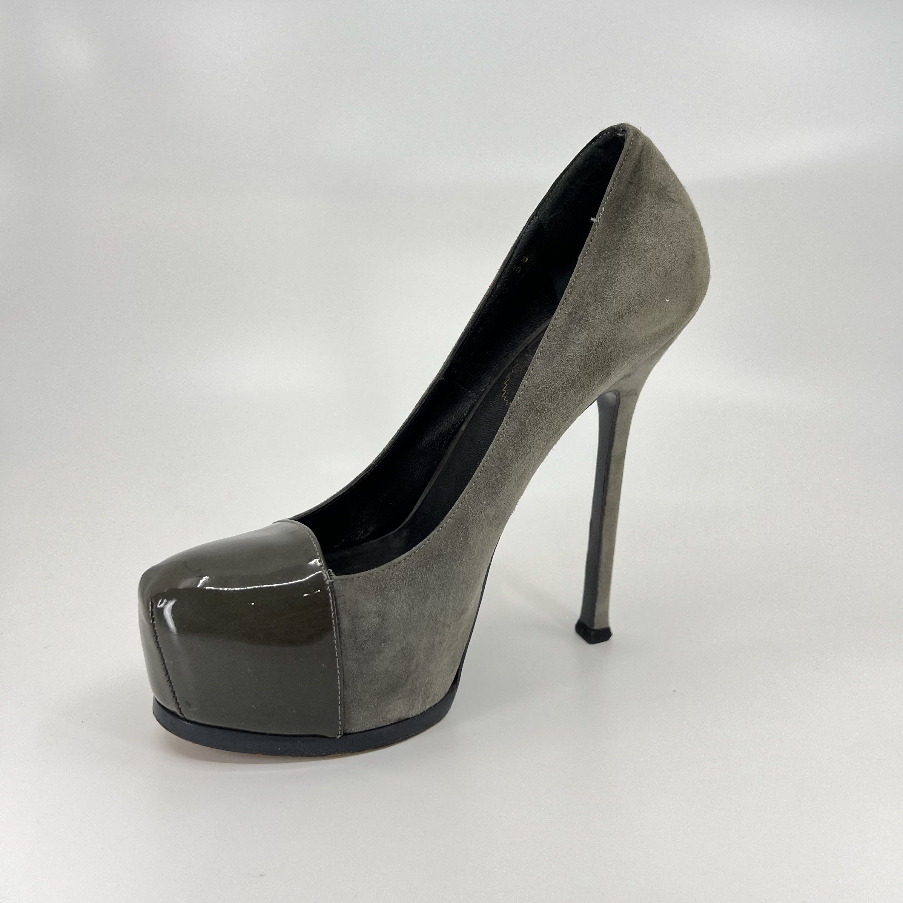 Yves Saint Laurent Yves Saint-Laurent Suede Pumps Size US 7 / IT 37 - 8 Thumbnail