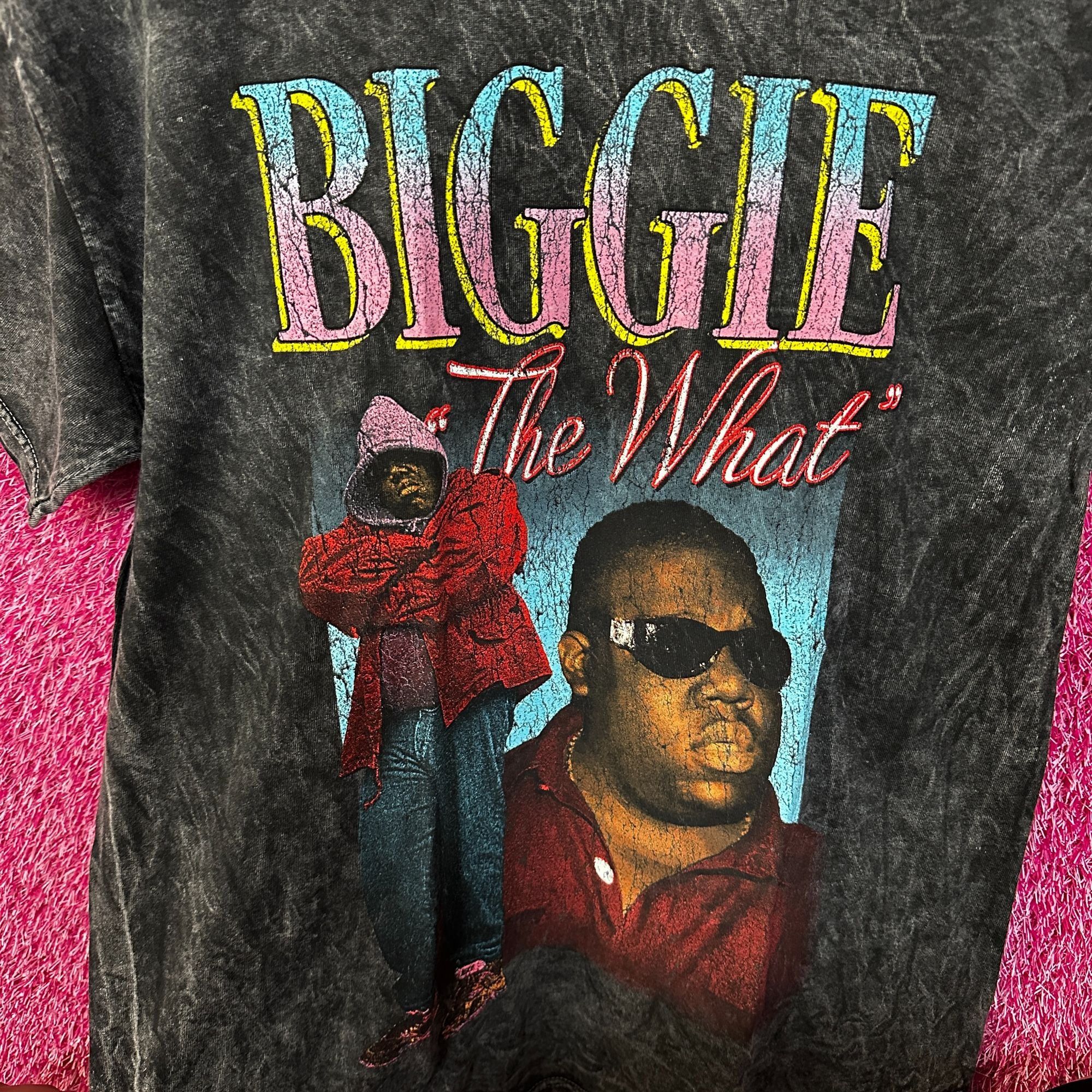 Rap Tees Notorious BIG The What Mineral Wash Rap Tshirt size Large Size US L / EU 52-54 / 3 - 2 Thumbnail