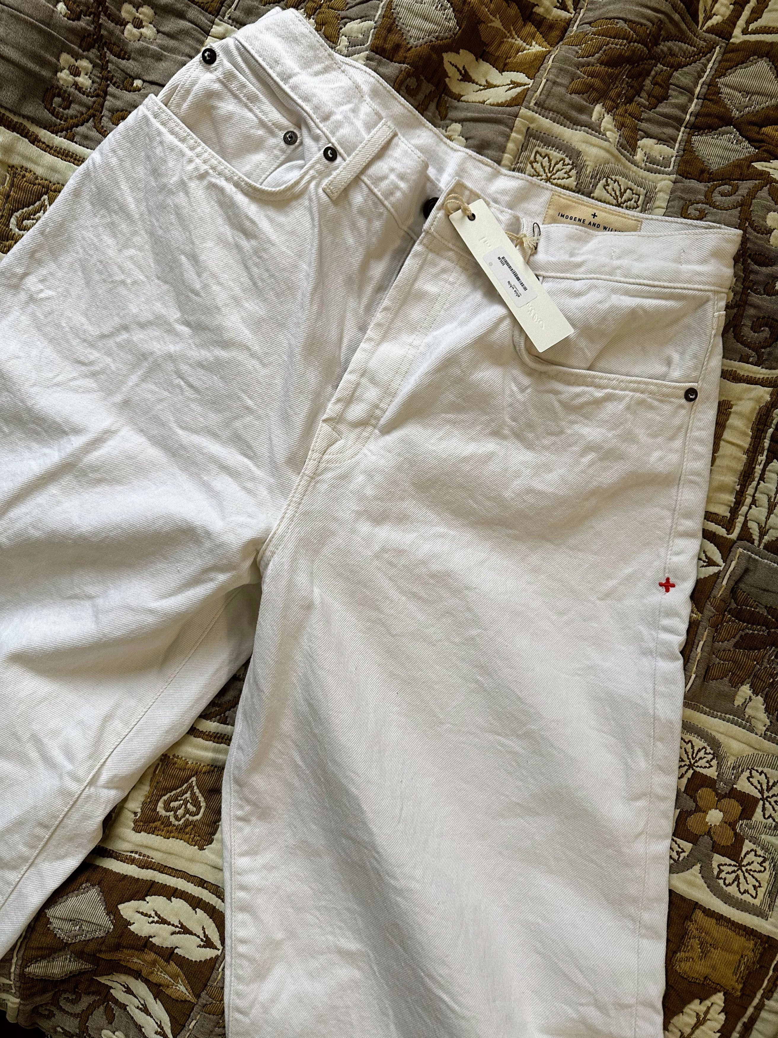 Imogene + Willie Imogene + Willie "Elsie" White Denim - NWT - Made in USA W29 Size 29" - 5 Thumbnail
