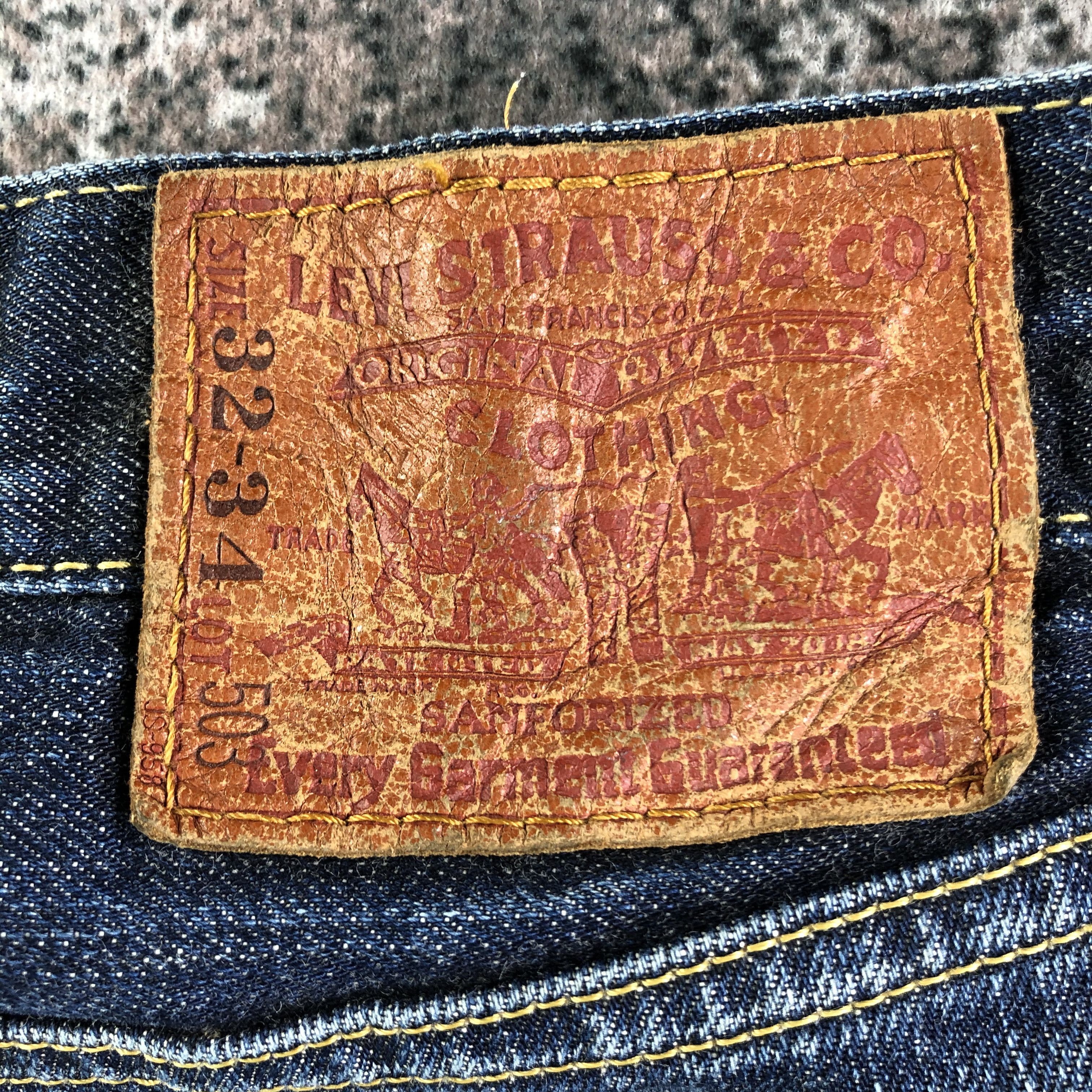 Levi's Distress Vintage Levis 503 Jeans Faded Blue KJ2424 Size US 32 / EU 48 - 5 Thumbnail