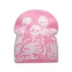 Other Pink streetwaer Beanies Print Skull Hat 2024 Size ONE SIZE - 2 Thumbnail