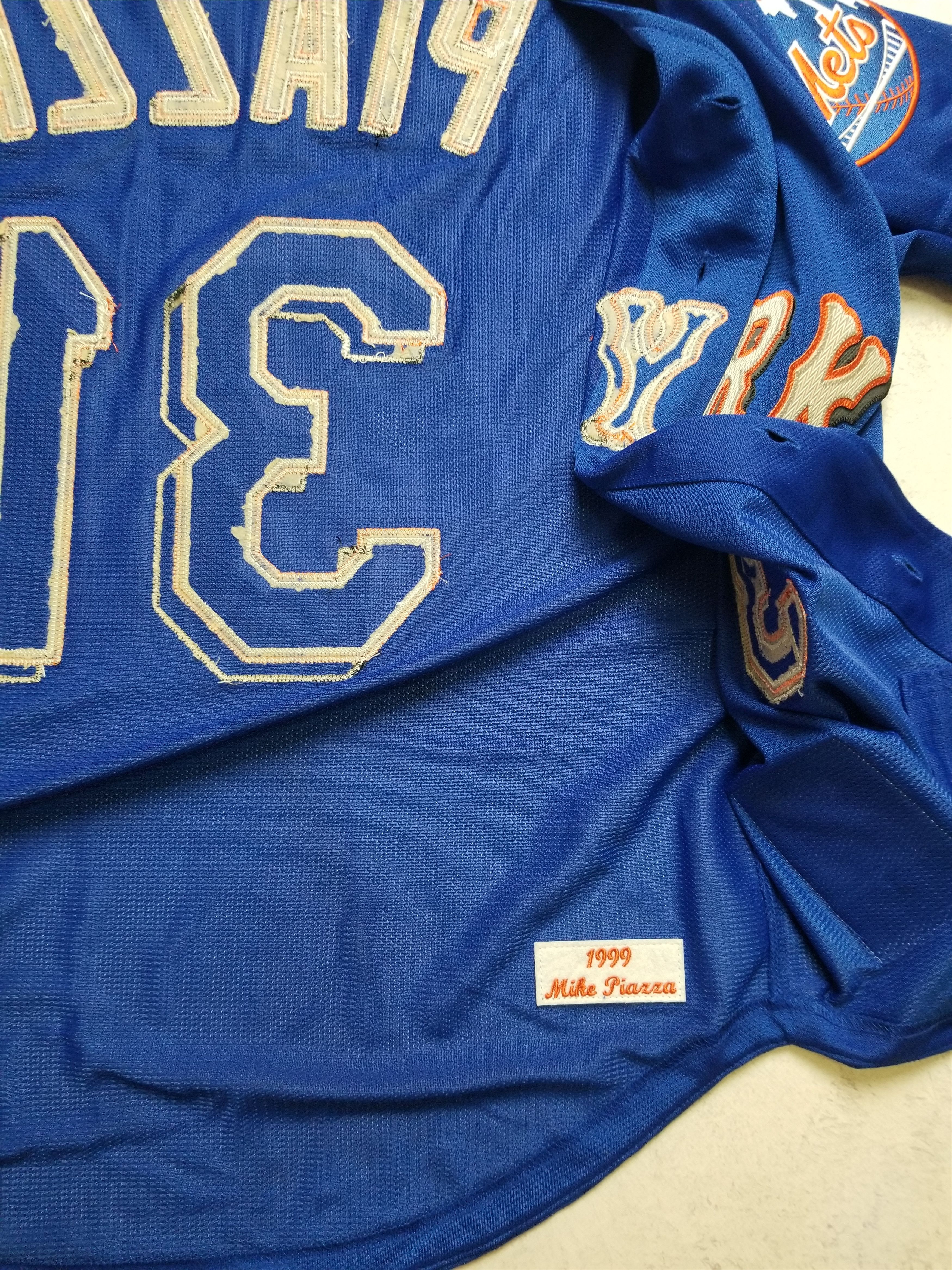 Mitchell & Ness Authentic Mike Piazza New York Mets 1999 Button Jersey Size US M / EU 48-50 / 2 - 5 Thumbnail