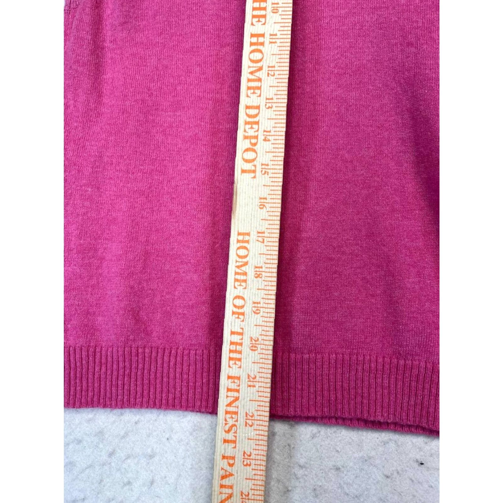 J.Crew VINTAGE J.CREW Blouse Shirt Women Medium Pink Sleeveless Halter Wool Cashmere Ruffle Chiffon Dry Clean Only Solid Pattern Made in Japan Size M / US 6-8 / IT 42-44 - 4 Thumbnail
