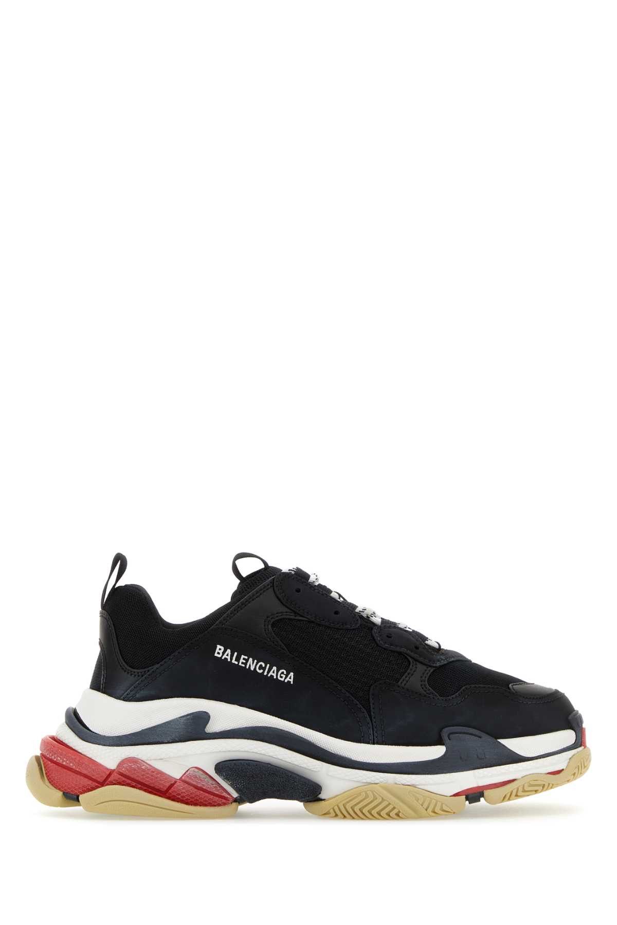 image of Balenciaga Multicolor Fabric And Leather Triple S Sneakers, Men's (Size 6)