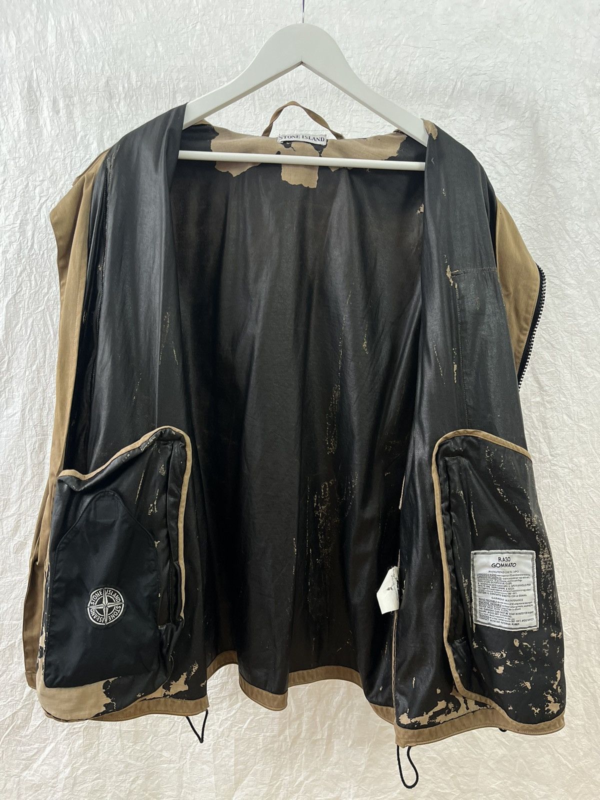 Stone Island Stone Island fw1999 raso gommato jacket Size US XL / EU 56 / 4 - 11 Thumbnail