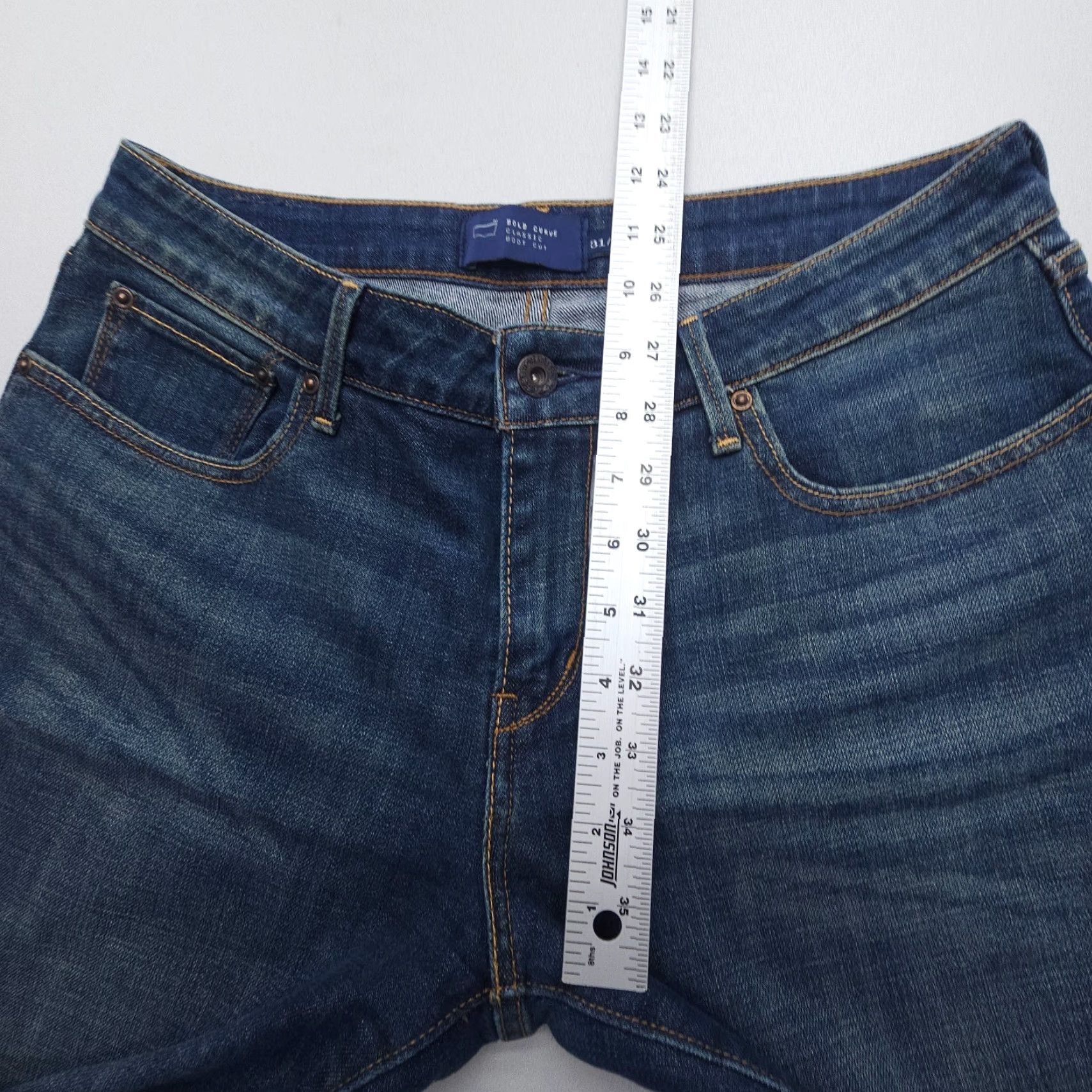 Levi's Levi's Bootcut Jeans Womens 12 / 31 Dark Wash Blue Comfort Mid Rise Regular Fit 2000s Size 34" / US 12 / IT 48 - 7 Thumbnail