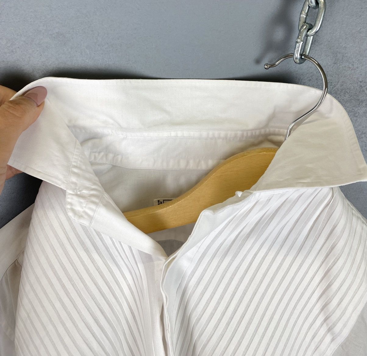 Other Fray Bologna Pleated Buttons Ups Shirt Mens Size 15/39 White Size US XL / EU 56 / 4 - 7 Thumbnail