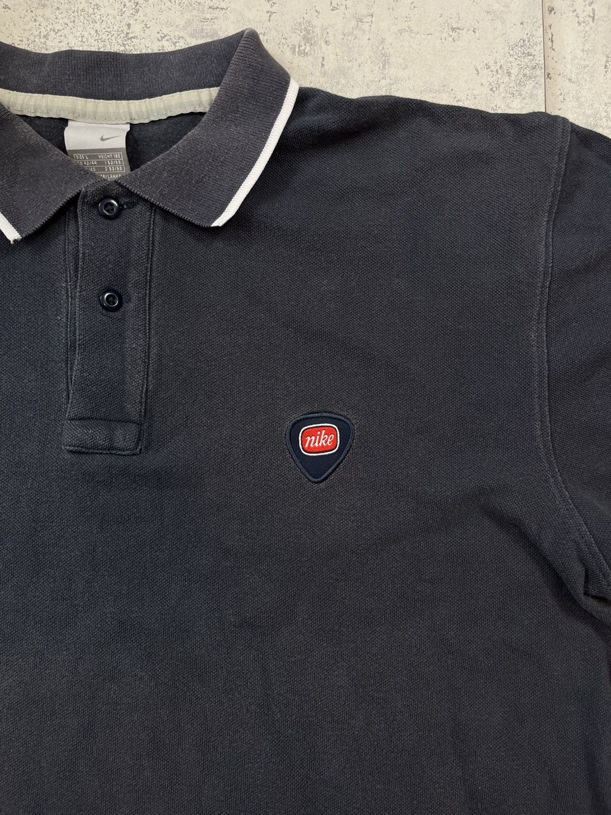 Nike × Vintage 90’s NIKE RETRO SUNFADED SWOOSH LOGO Y2K RARE POLO TEE Size US L / EU 52-54 / 3 - 2 Thumbnail
