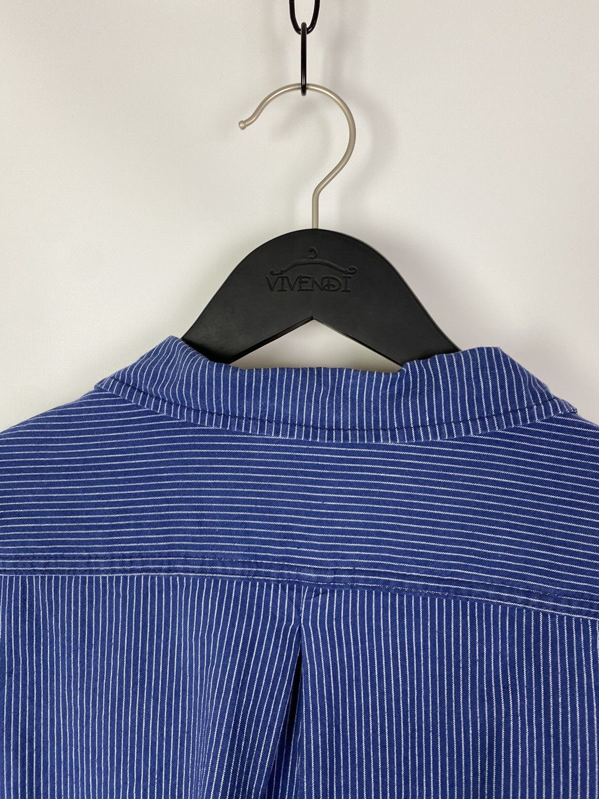 Vintage 90s Vintage Kempel Hickory Stripe Chore Work Over Shirt Size US S / EU 44-46 / 1 - 13 Thumbnail