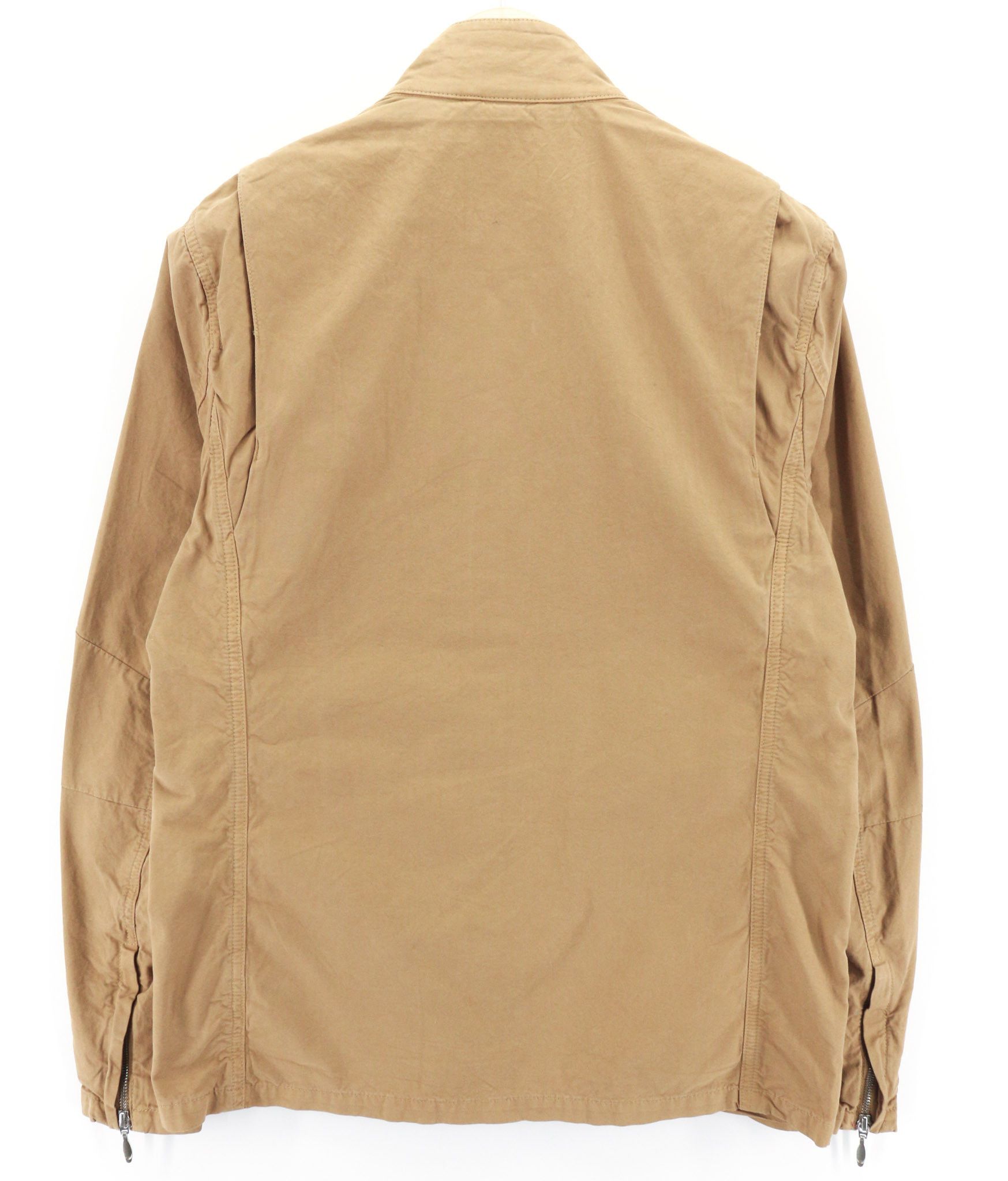 Nudie Jeans MICK S Brown Pockets Zipper Unlined Jacket 80736