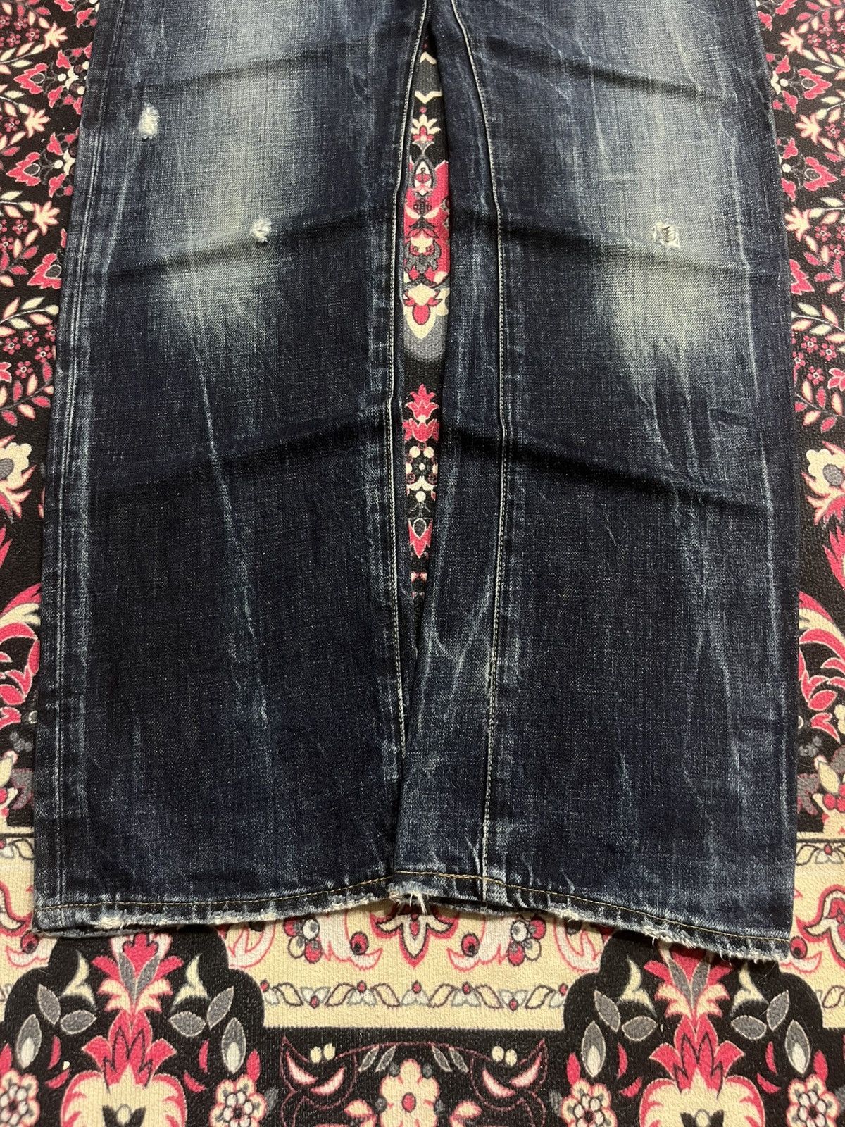 G-Star Vintage Japanese Brand G Star Dark Blue Way Whisker Jeans Size US 32 / EU 48 - 12 Thumbnail