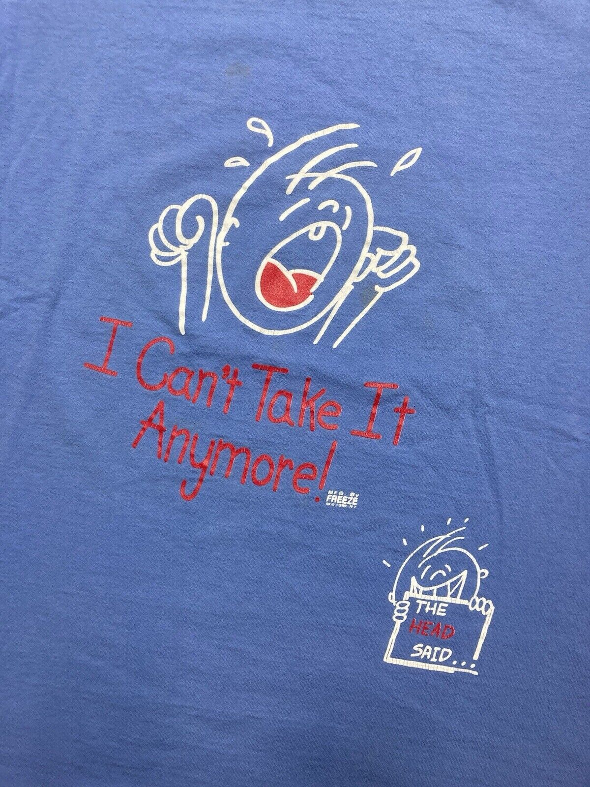 Fruit Of The Loom × Vintage 90s t shirt the head said I cant take it anymore cartoon XXL Size US XXL / EU 58 / 5 - 2 Thumbnail