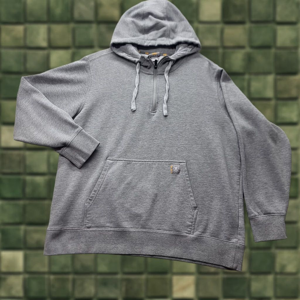 Ariat Ariat Rebar Sweatshirt Womens 2XL Gray Hooded Pullover Western Workwear Regular Long Sleeve Size XXL / US 16-18 / IT 52-54 - 1 Thumbnail