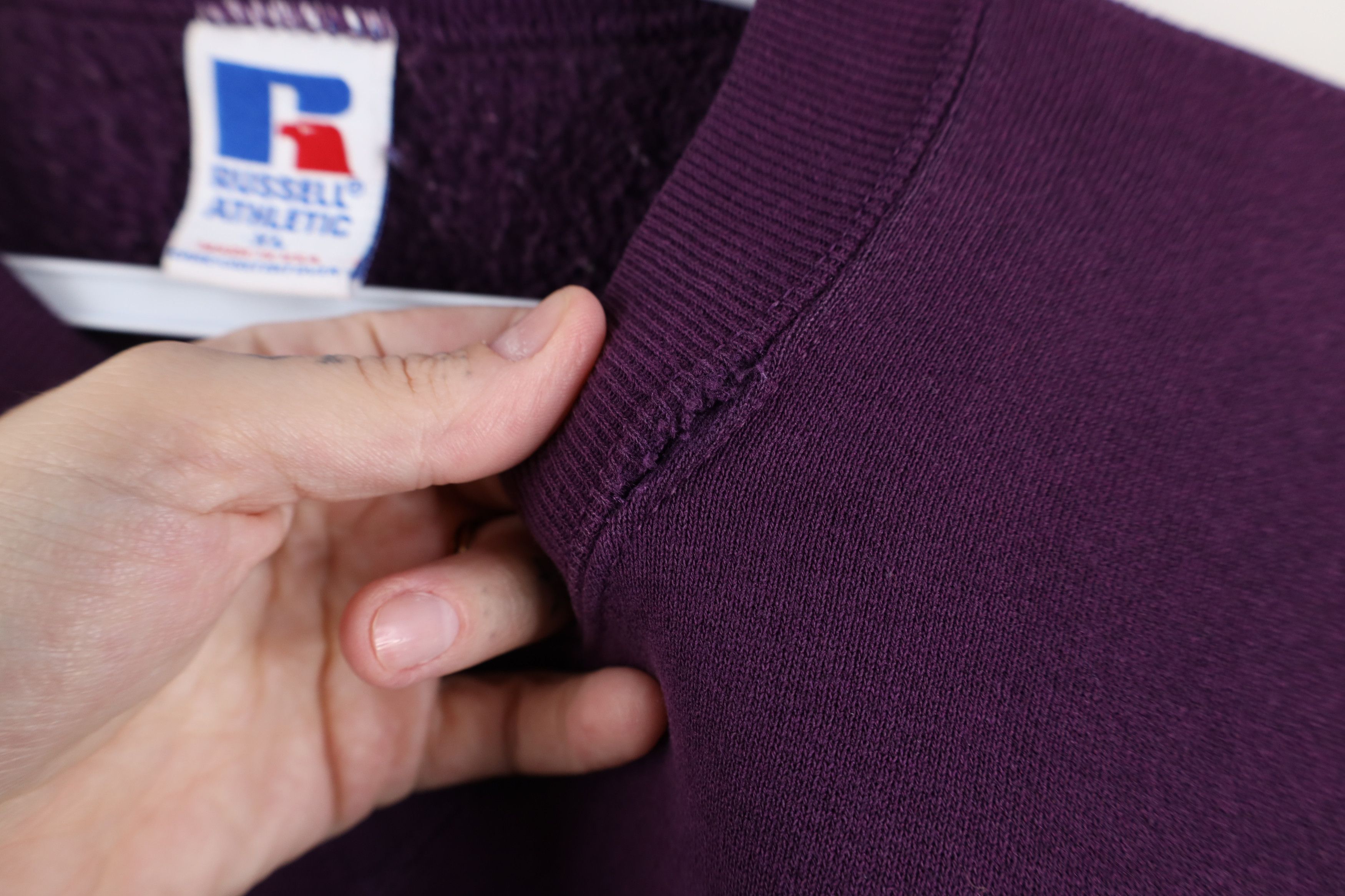 Russell Athletic Vintage 90s Russell Athletic Crewneck Sweatshirt Purple USA Size US XL / EU 56 / 4 - 5 Thumbnail