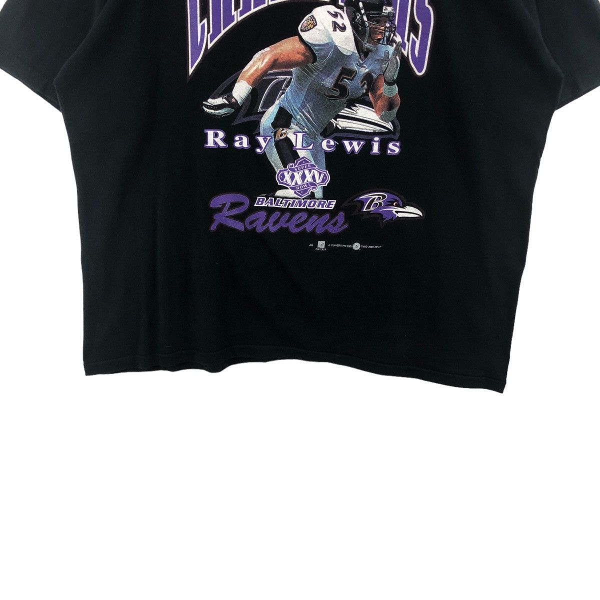 NFL × Vintage Pick!! Vtg Y2K NFLP BALTIMORE RAVENS Ray Lewis Tee Tshirt Size US XL / EU 56 / 4 - 4 Thumbnail