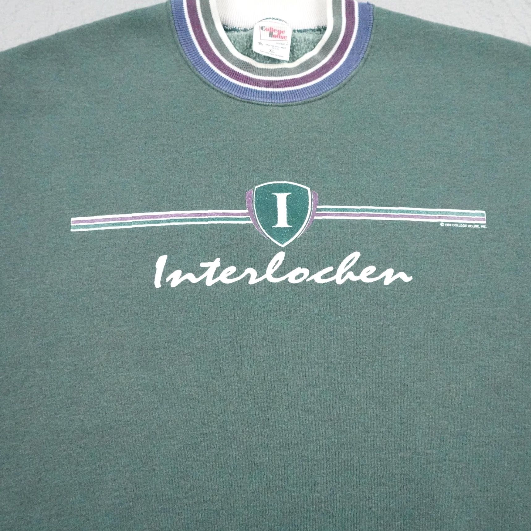 Vintage VINTAGE Interlochen Sweatshirt Mens XL Green Center For Arts Crew Pullover 90s Size US XL / EU 56 / 4 - 3 Thumbnail