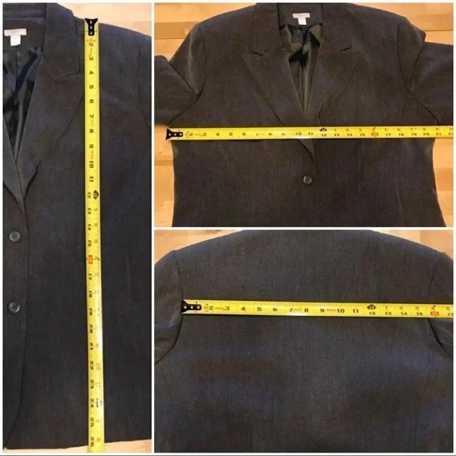 Apt. 9 Apt. 9 Grey Blazer Suit Jacket Stretch Office Size XL / US 12-14 / IT 48-50 - 7 Thumbnail