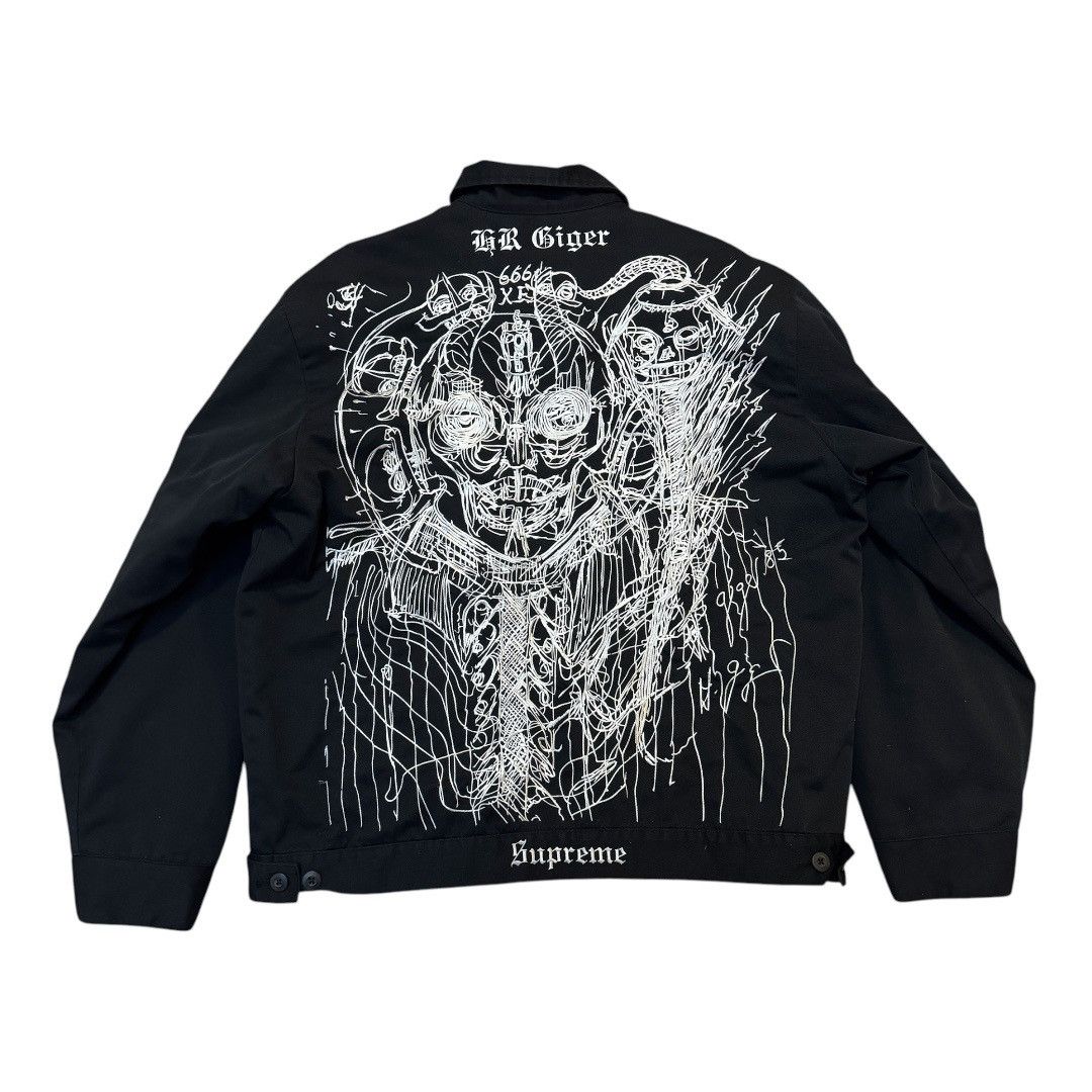Supreme Supreme Old English Canvas Work Jacket in Black