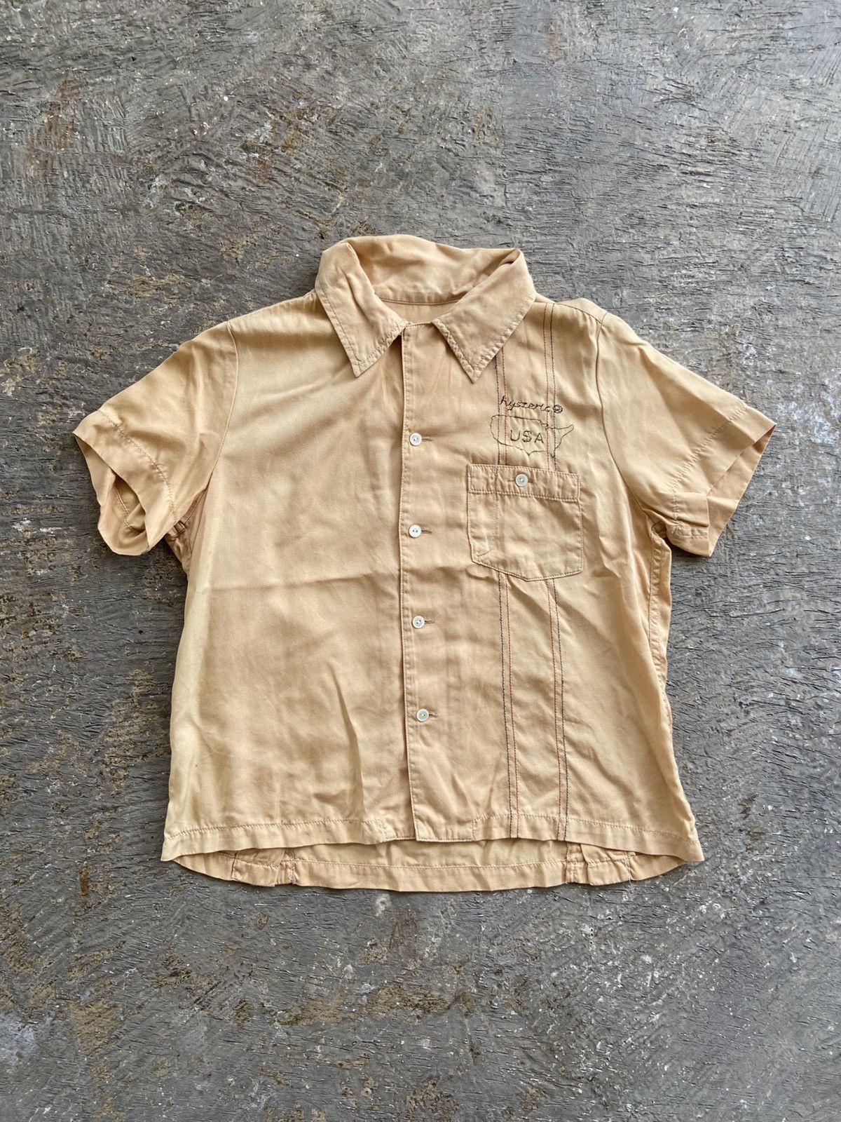 Hysteric Glamour 2000s Hysteric Glamour - Bowling Style Big Logo Button Shirt Size S / US 4 / IT 40 - 4 Thumbnail
