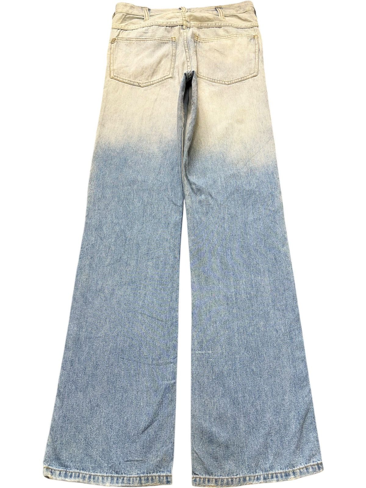 In The Attic Vintage In The Attic Faded Wash Distress Flare Jeans Size 27" / US 4 / IT 40 - 2 Thumbnail