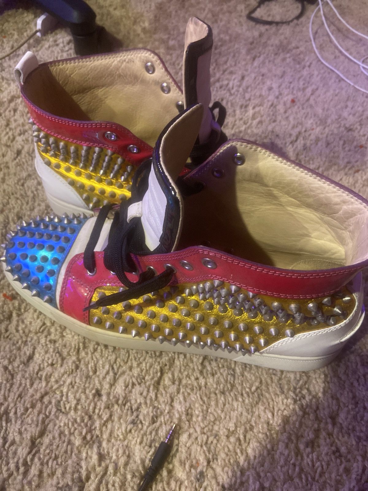 Christian Louboutin louboutin high top spiked sneakers Size US 11 / EU 44 - 5 Thumbnail