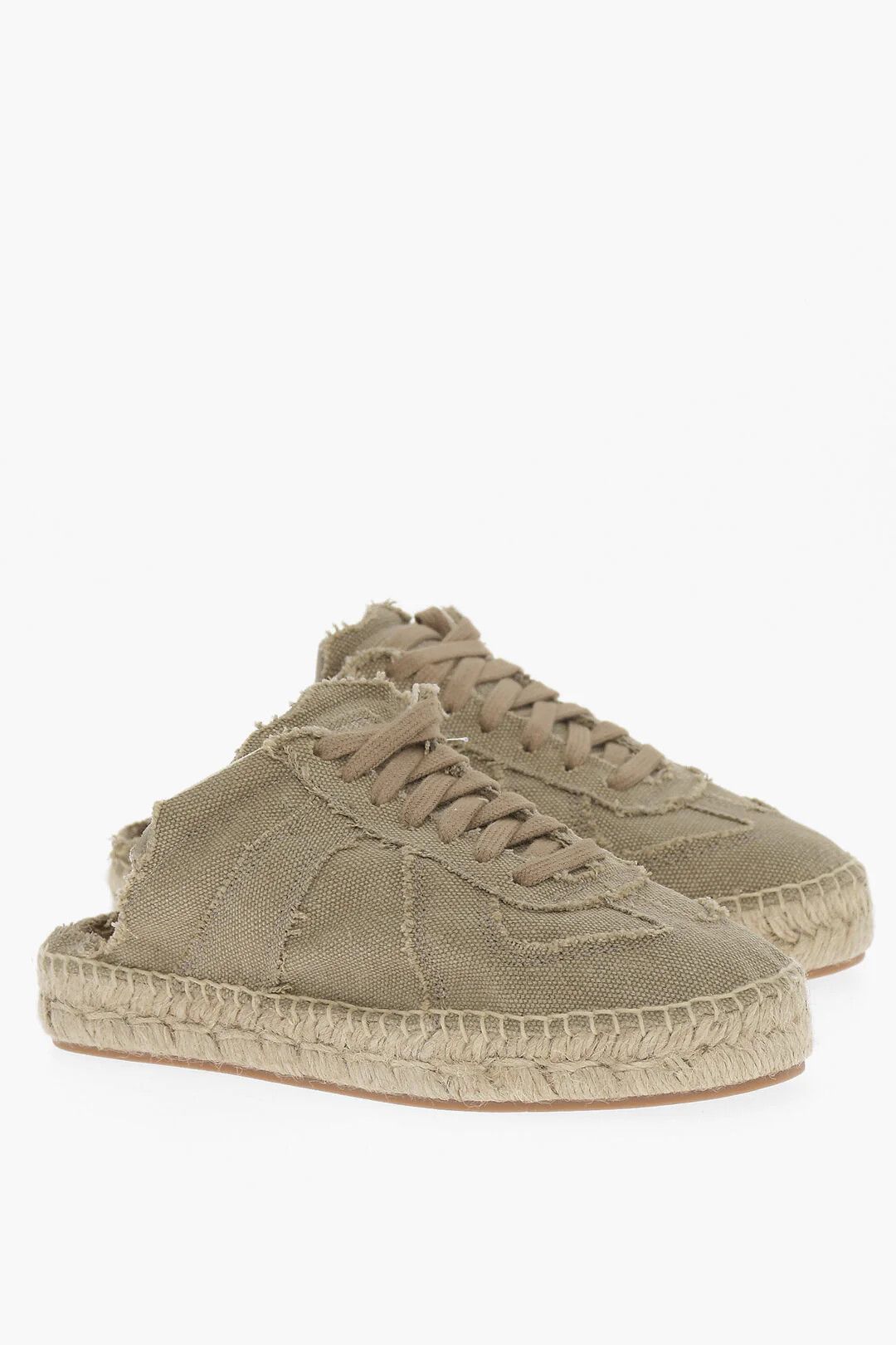 Maison Margiela og1mm0426 Cotton Low-Top Sneakers in Green Size US 6 / IT 36 - 3 Thumbnail