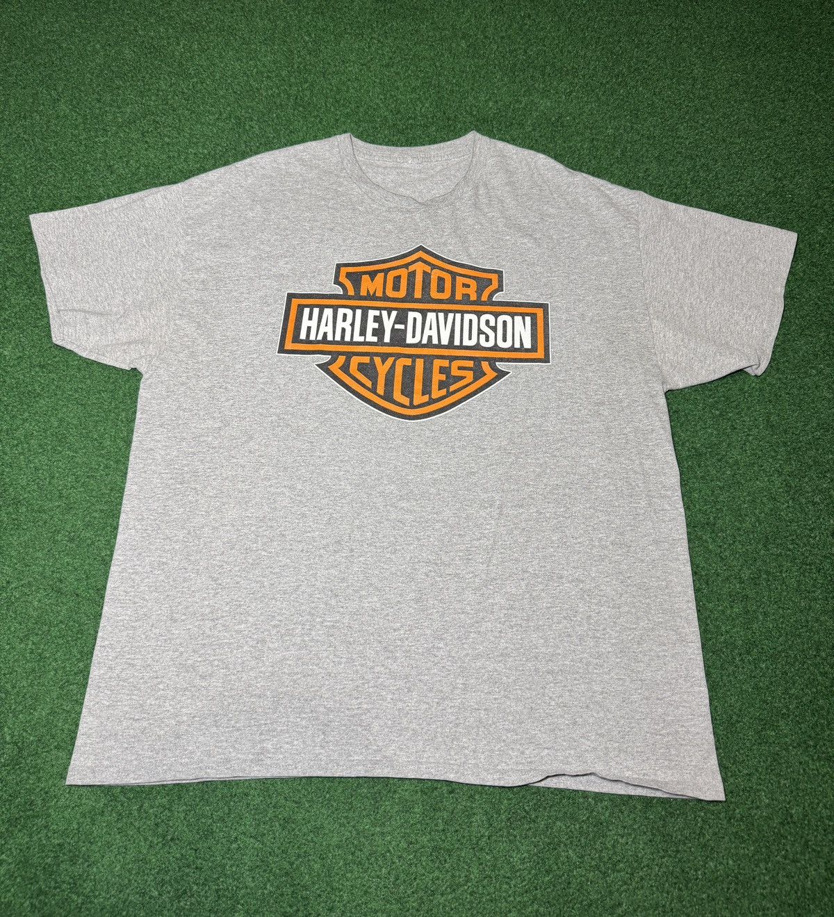 Harley Davidson Y2K Harley Davdison Emblem Logo Gray XL Biker T Shirt Size US XL / EU 56 / 4 - 1 Thumbnail