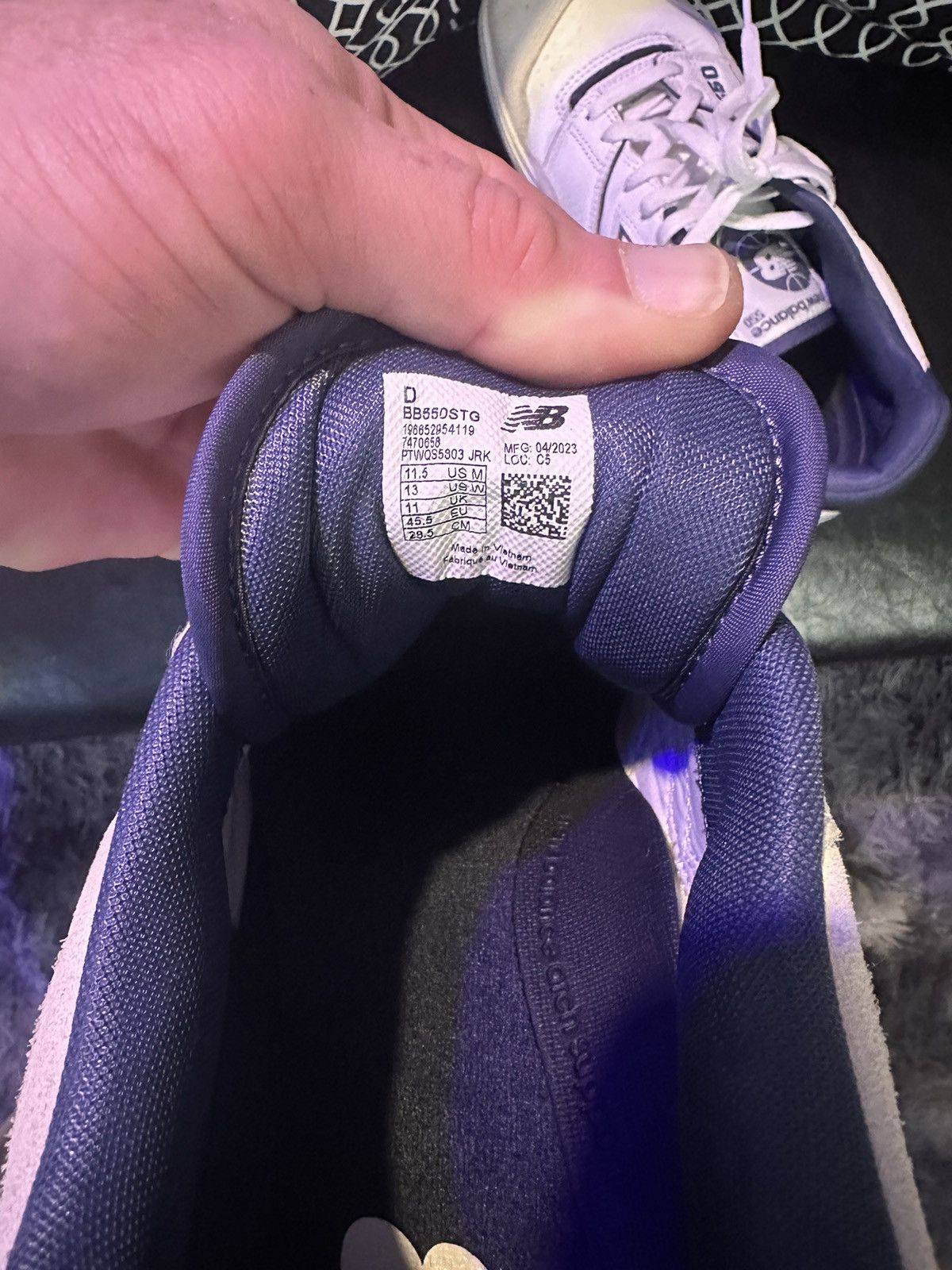 image of New Balance 550 11.5 Shoes in White, Men's