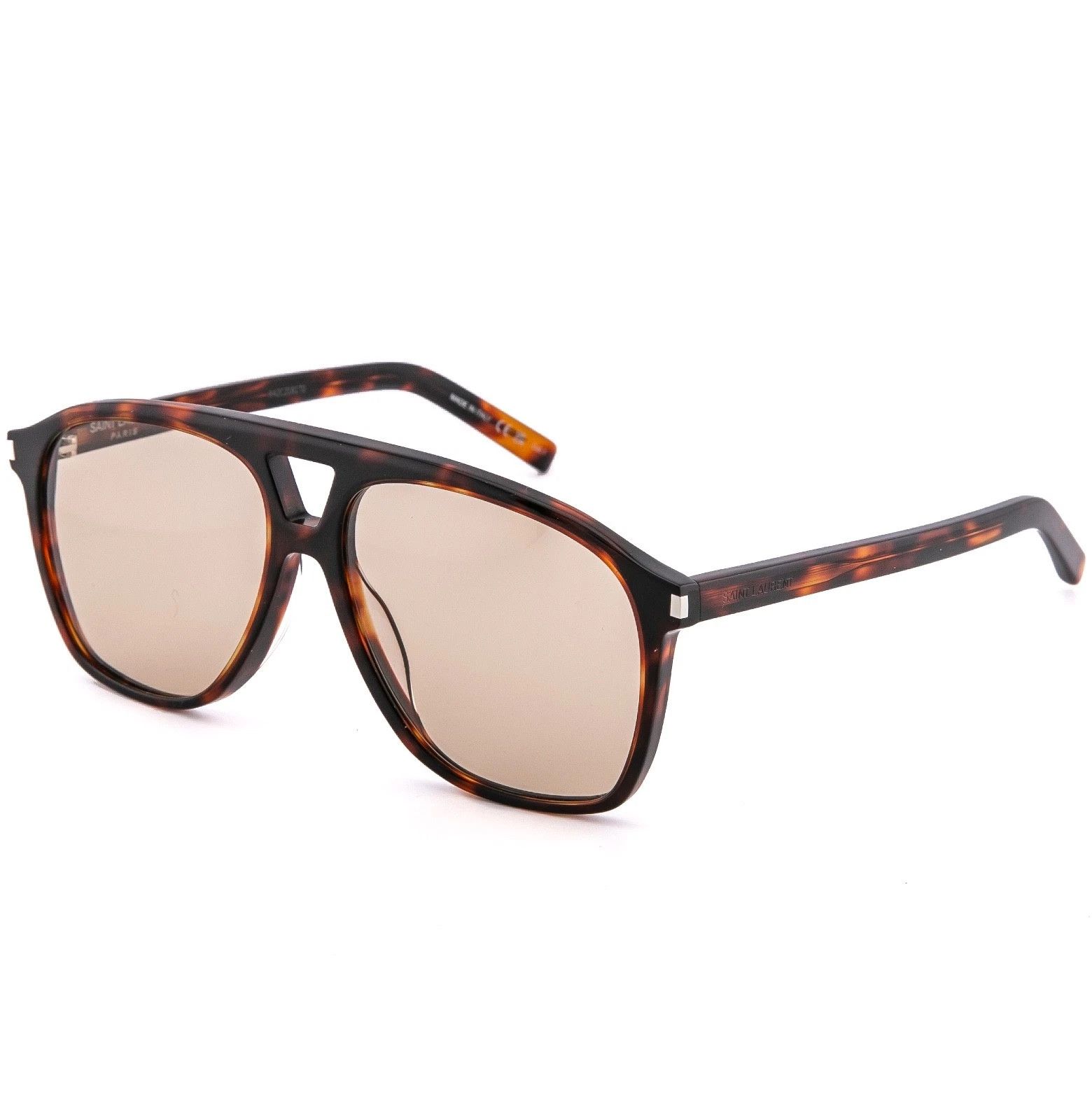 Saint Laurent Paris SAINT LAURENT DUNE SL 596 SL596 Aviator Sunglasses 003 Size ONE SIZE - 4 Thumbnail