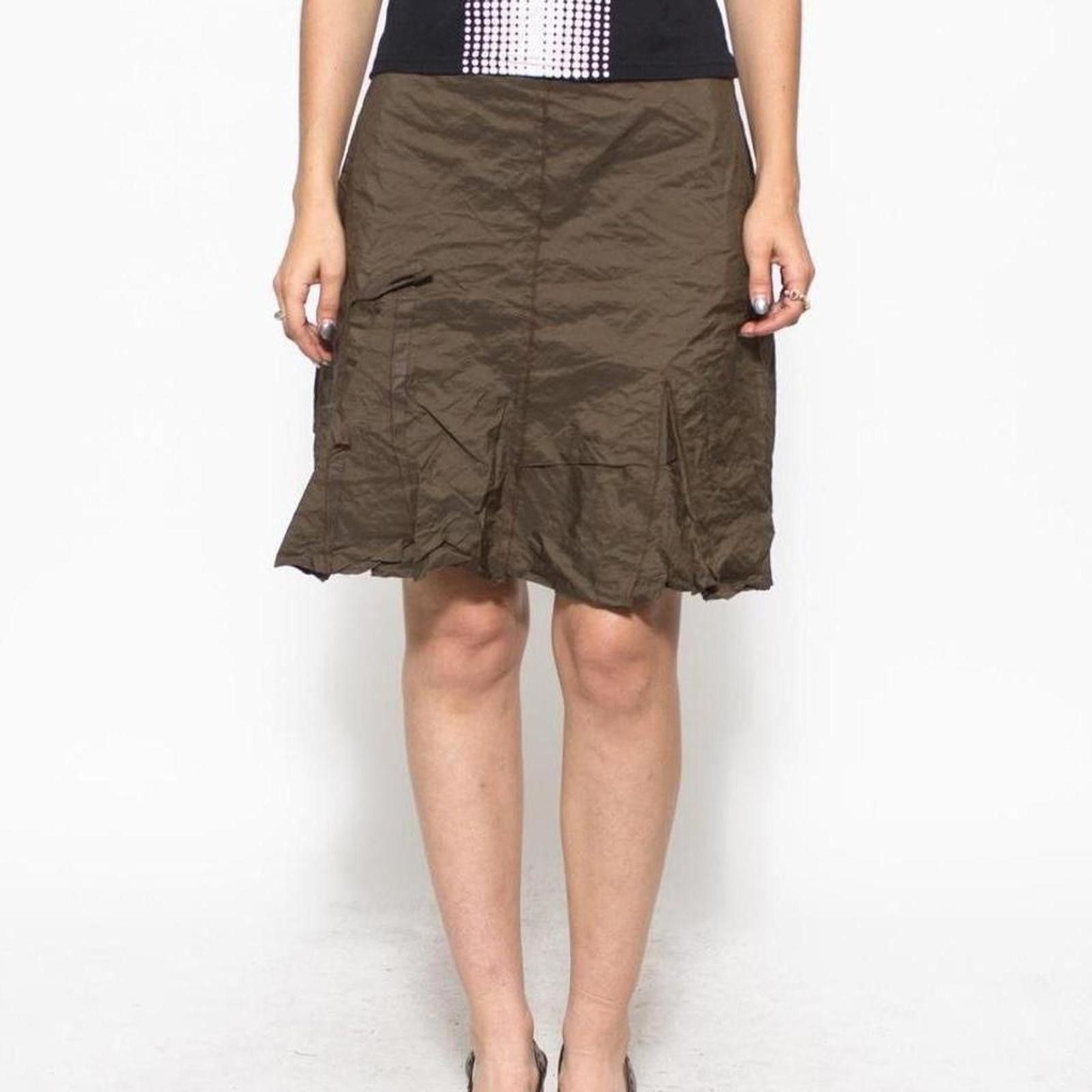 Designer 90s gorp core skirt by Baume. Sourced from Italy. Size 26" / US 2 / IT 38 - 1 Thumbnail
