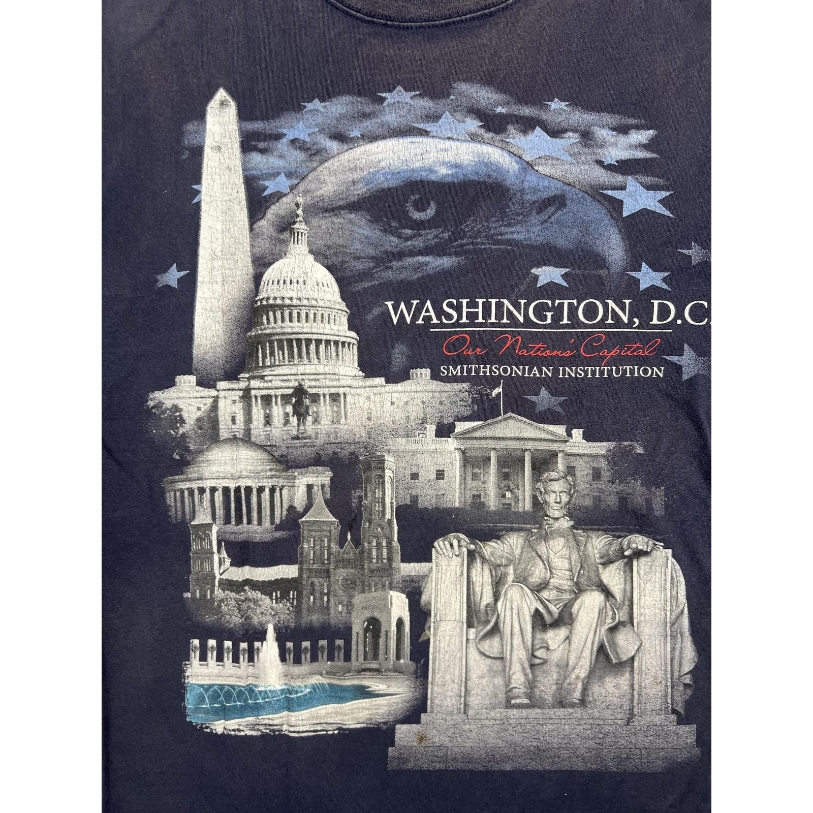 Other Vintage Smithsonian Washington DC Shirt Mens Large Navy Blue Size US L / EU 52-54 / 3 - 2 Thumbnail