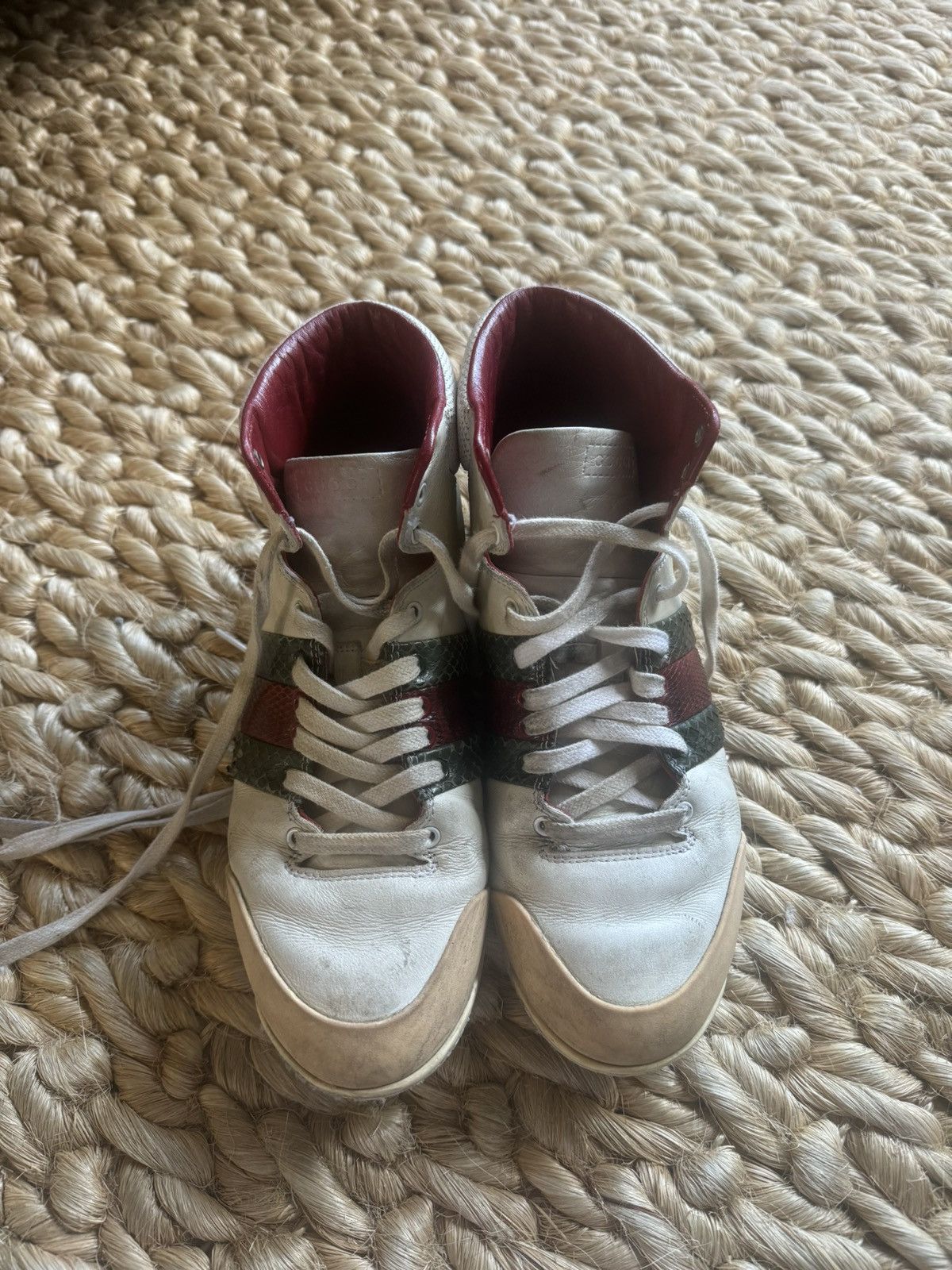 Gucci Vintage Gucci High-Top Sneakers Size US 7.5 / IT 37.5 - 10 Thumbnail