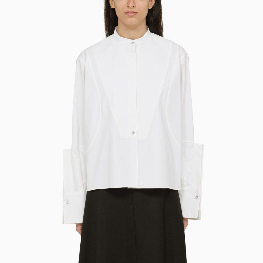 Jil Sander o1d2blof0824 Cotton Shirts in White Size S / US 4 / IT 40 - 1 Thumbnail