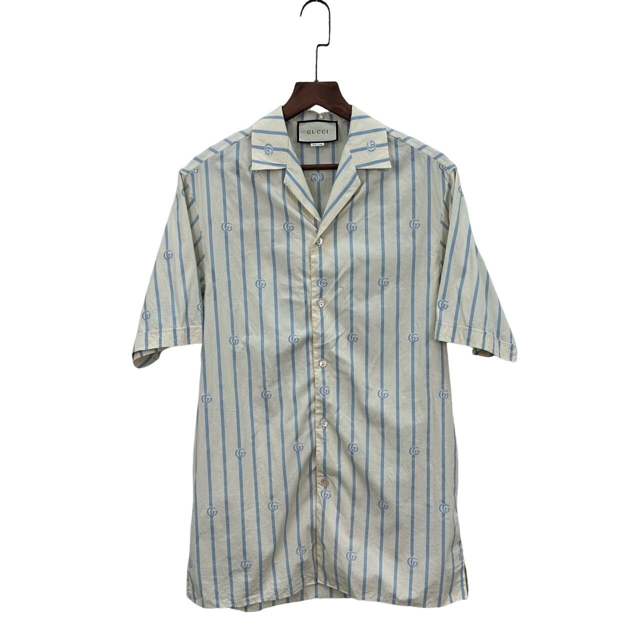 Gucci Gucci Stripe Logo Short Sleeve Shirt US S Size US S / EU 44-46 / 1 - 1 Thumbnail