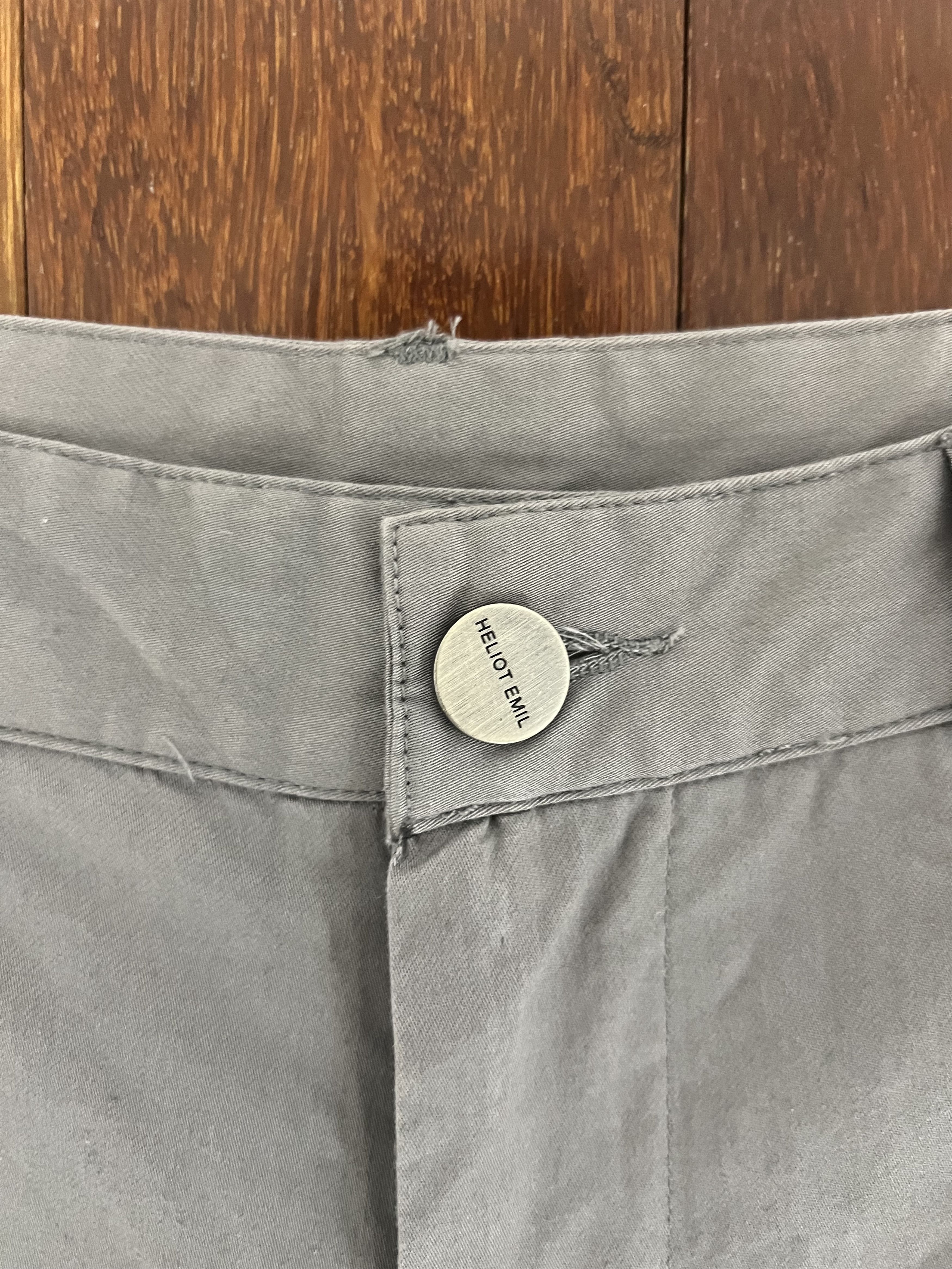 Heliot Emil 💚 SS19 Heliot Emil Grey Cotton Tech Cargo Pants Size US 34 / EU 50 - 7 Thumbnail