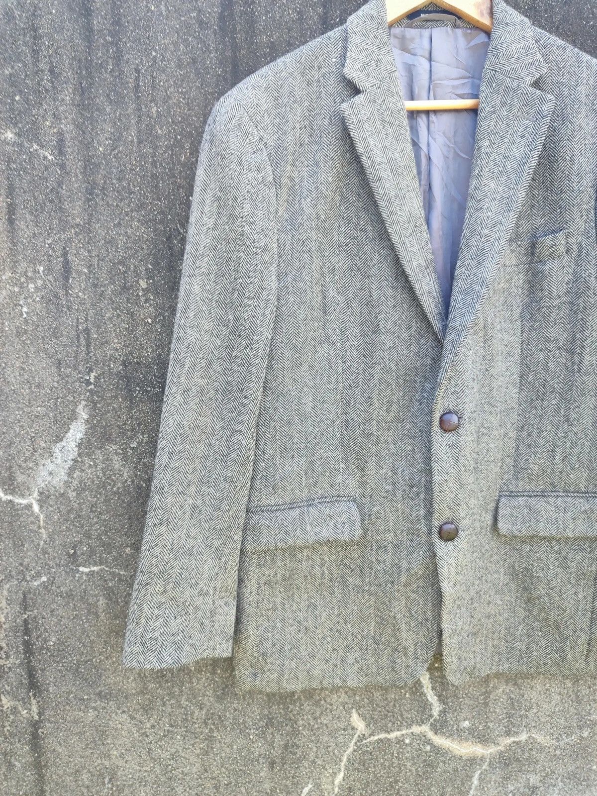 Lauren Ralph Lauren × Ralph Lauren Lauren Ralph Lauren Slim Fit Wool Blazer Classic Herringbone Size 40S - 6 Thumbnail
