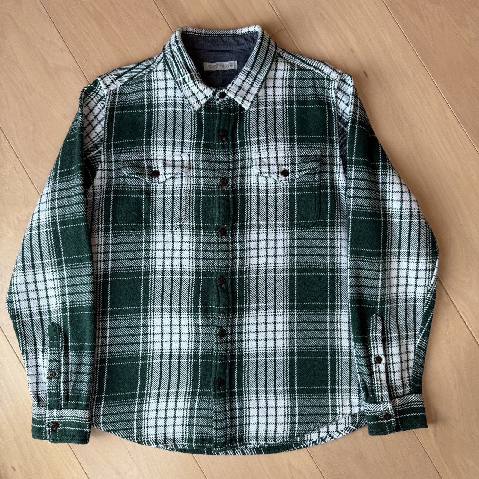 Outerknown Outerknown Blanket Shirt Large Green Multicolor Heavy Cotton Size US L / EU 52-54 / 3 - 2 Thumbnail