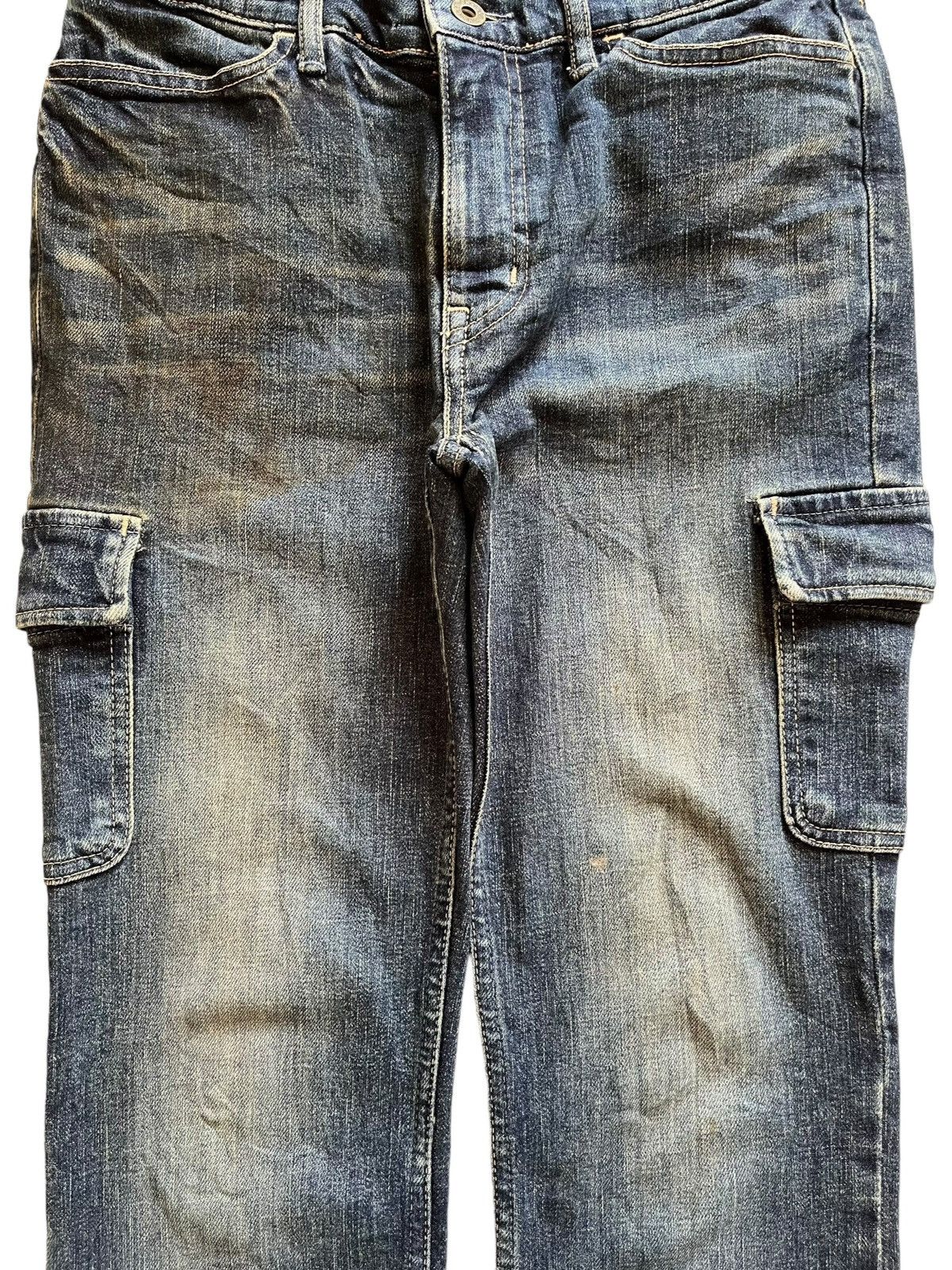 Japanese Brand × OMNIGOD × Tornado Mart Vintage Japanese Omnigod Cargo Style Mud Wash Bootcut Jeans Size US 28 / EU 44 - 5 Thumbnail