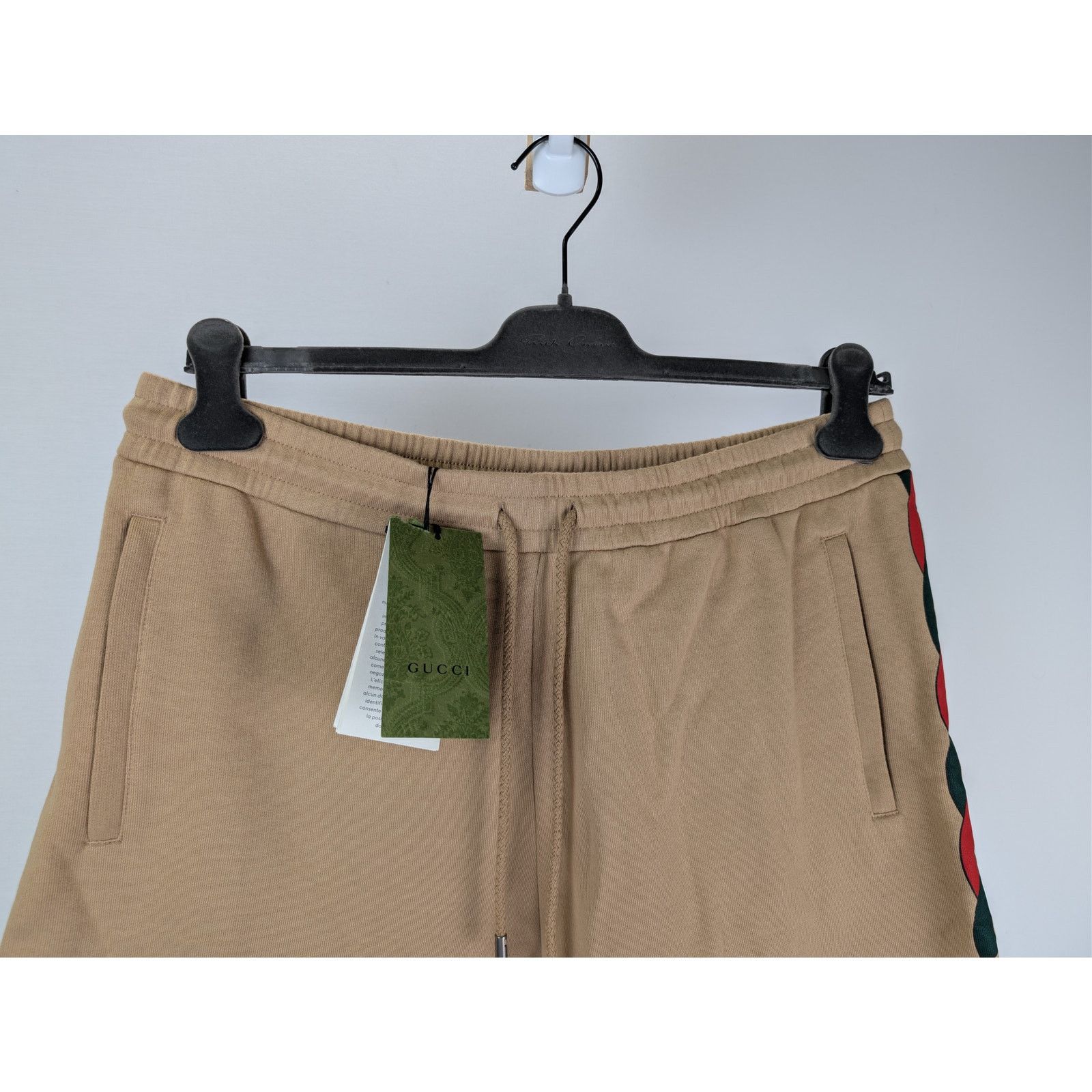 Gucci o1rshd1 Light Felted Cotton Jersey Basket Pant Short Camel Size US 36 / EU 52 - 3 Thumbnail