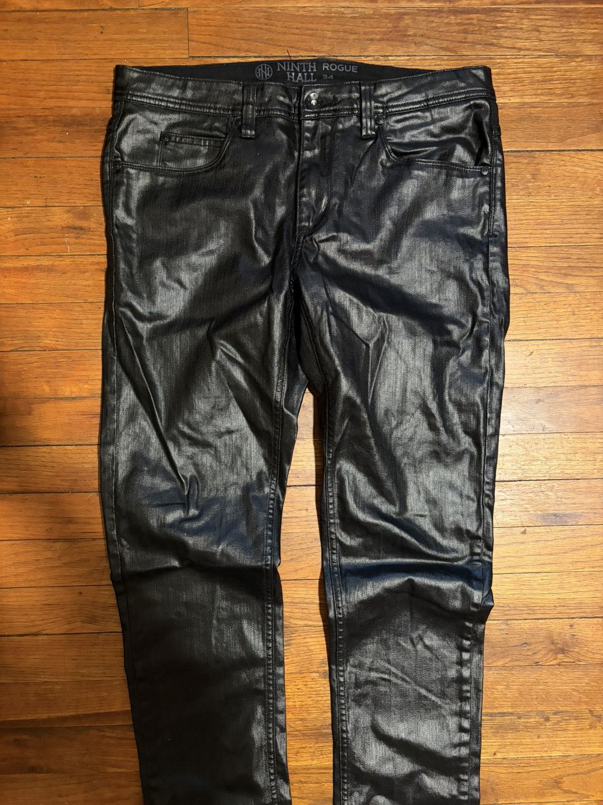 Other Black Leather Pants Size US 32 / EU 48 - 2 Thumbnail