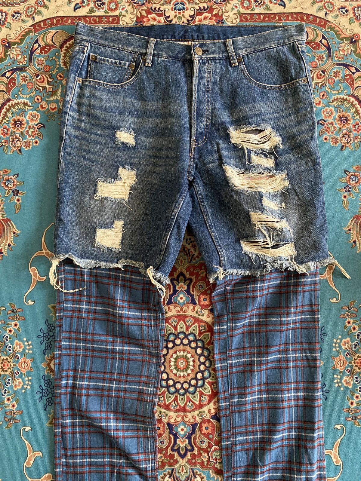 Japanese Brand Japanese Brand Swagger Hybrid Design Distressed Denim Size US 36 / EU 52 - 4 Thumbnail