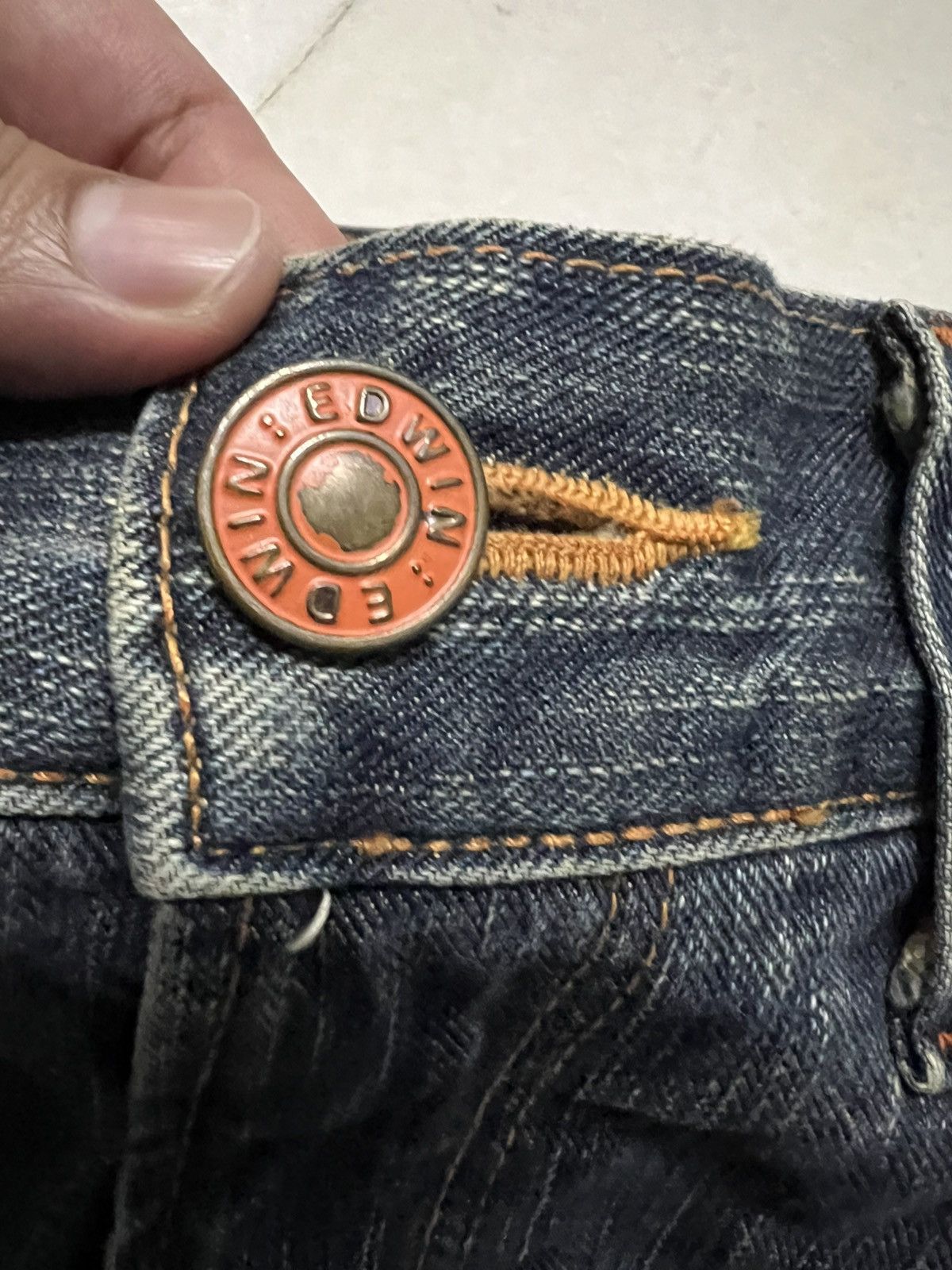 Edwin × If Six Was Nine × Japanese Brand 💥Flare💥 Edwin Exclusive Vintage XV Distress Mud Wash Jean Size US 34 / EU 50 - 11 Thumbnail