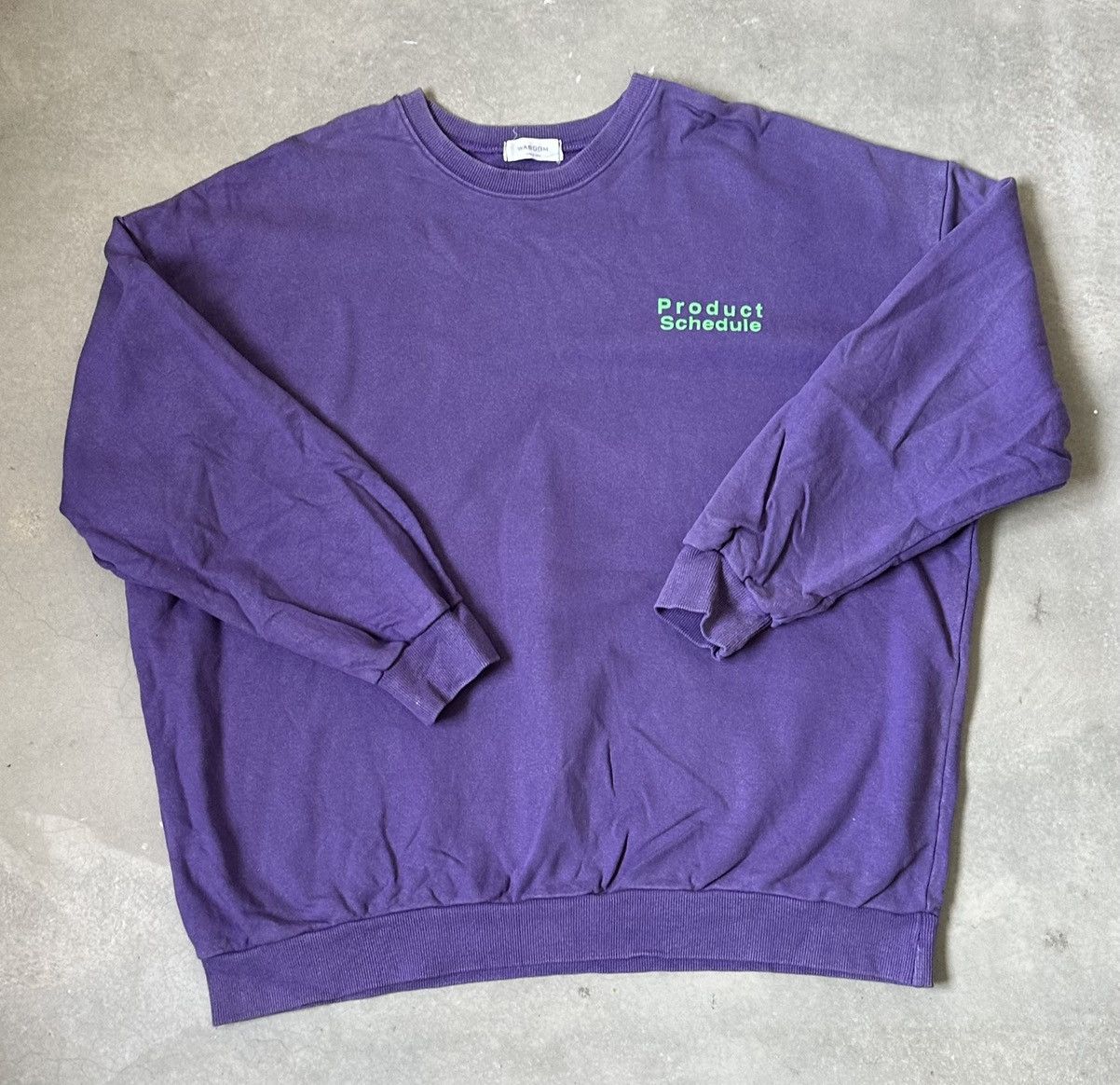 Japanese Brand PRODUCT SCHEDULE WASH TAG PRINT SWEATSHIRT Size US XXL / EU 58 / 5 - 2 Thumbnail